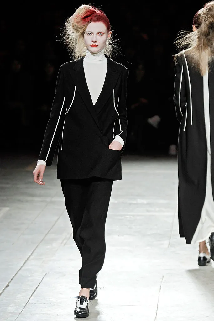 Yohji Yamamoto FEMME WRAP JACKET BLACK