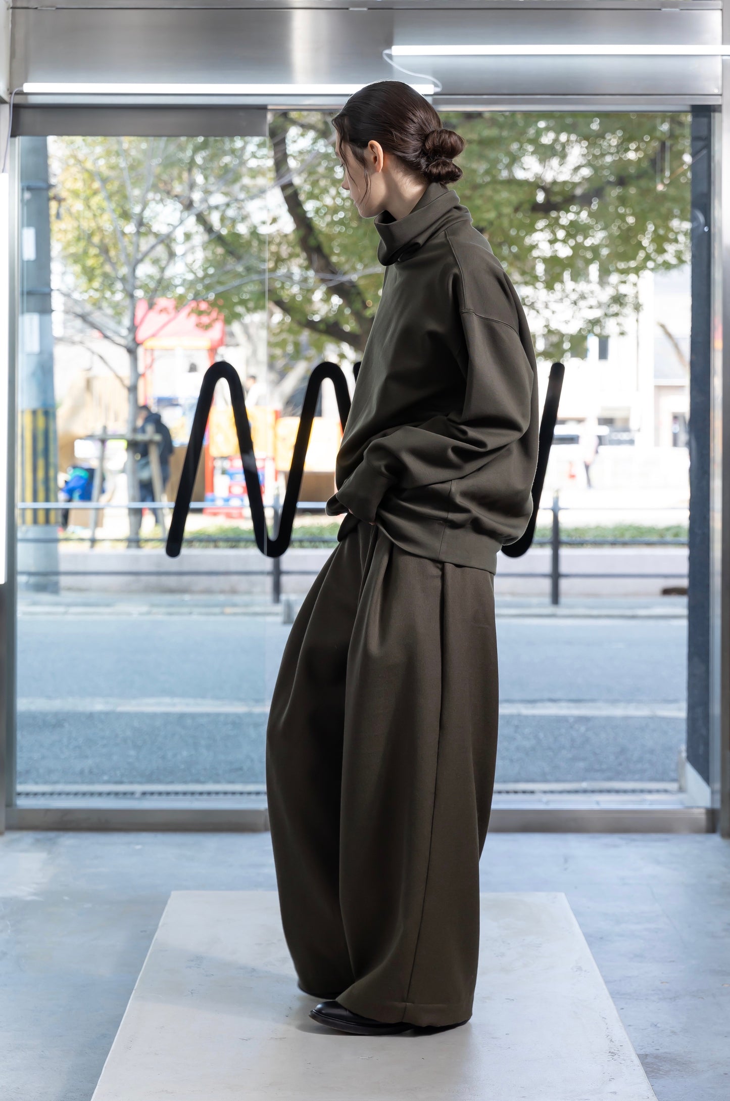 VOAAOV BISHU WOOL ONI SURGE WIDE PANTS
