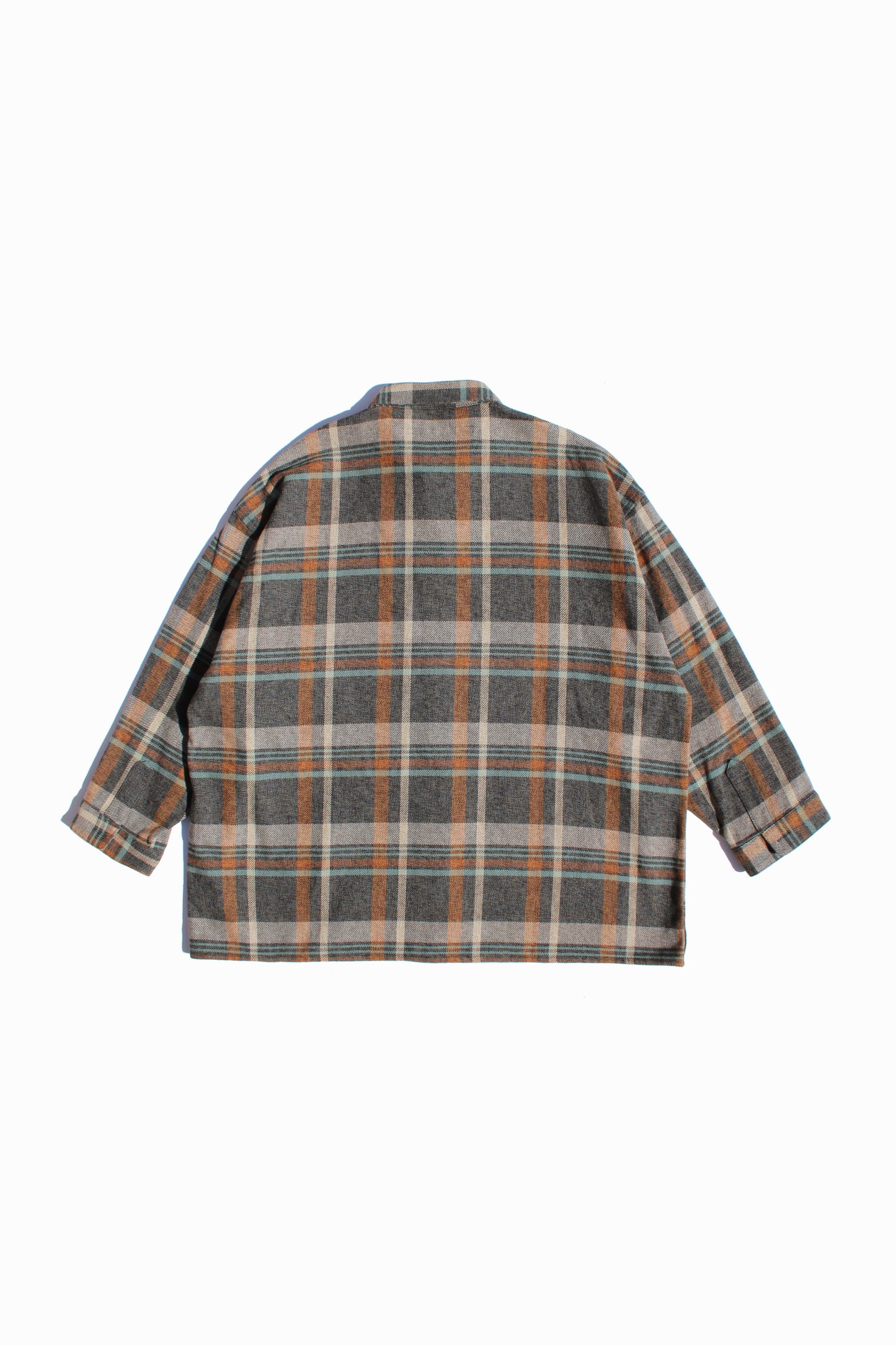 MY BEAUTIFUL LANDLET HEATHER MIX CHECKED COTTON SHIRT
