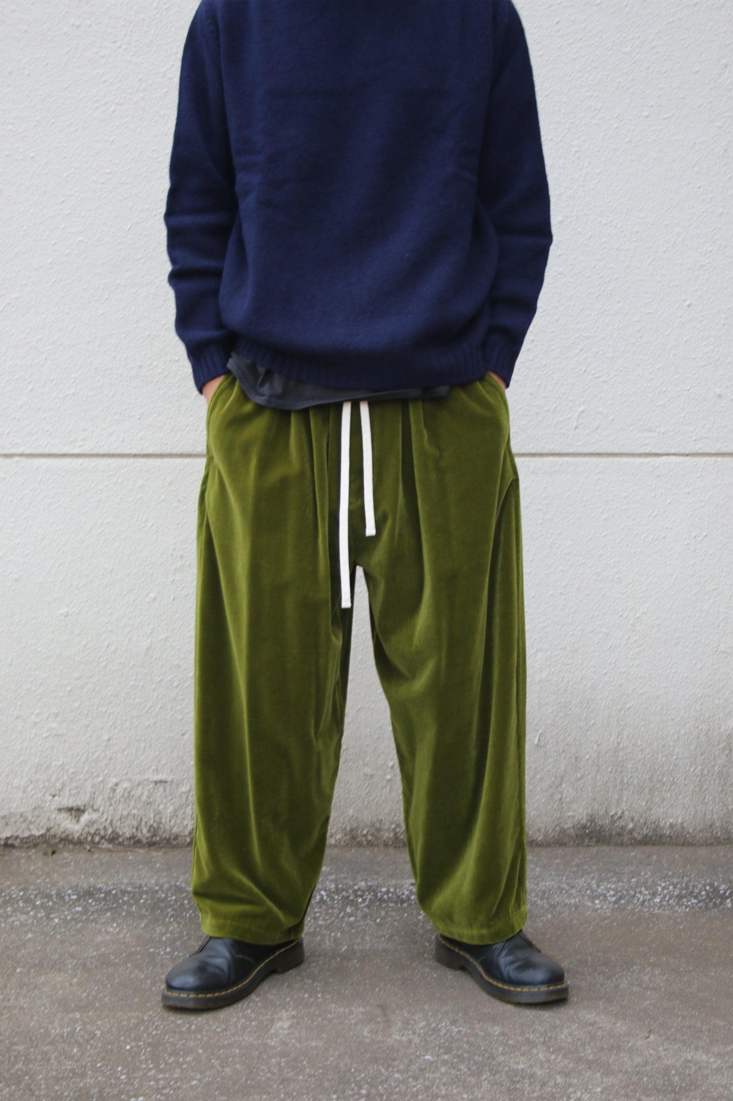 MY BEAUTIFUL LANDLET VELVET USED FINISH PANTS