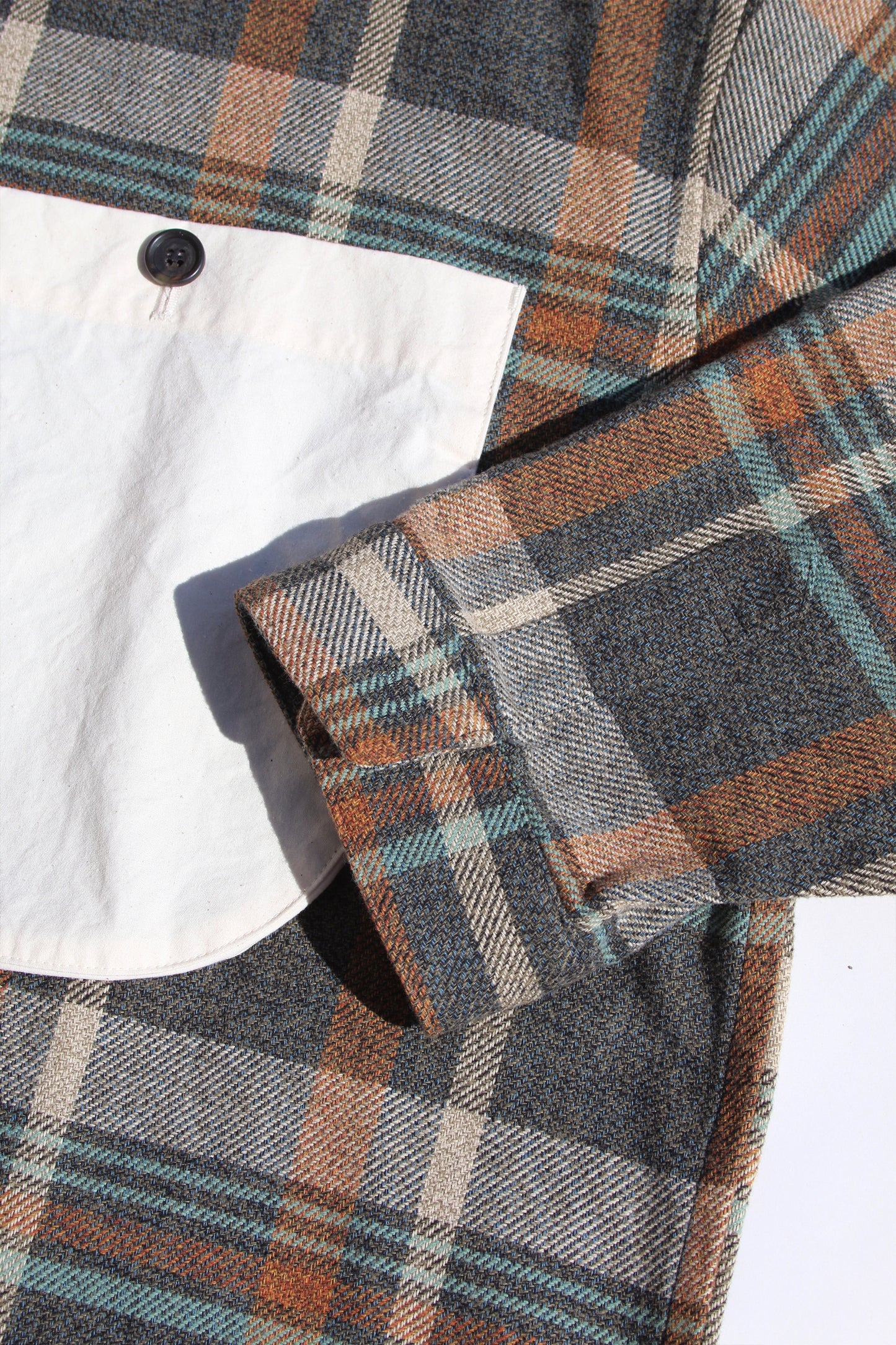 MY BEAUTIFUL LANDLET HEATHER MIX CHECKED COTTON SHIRT