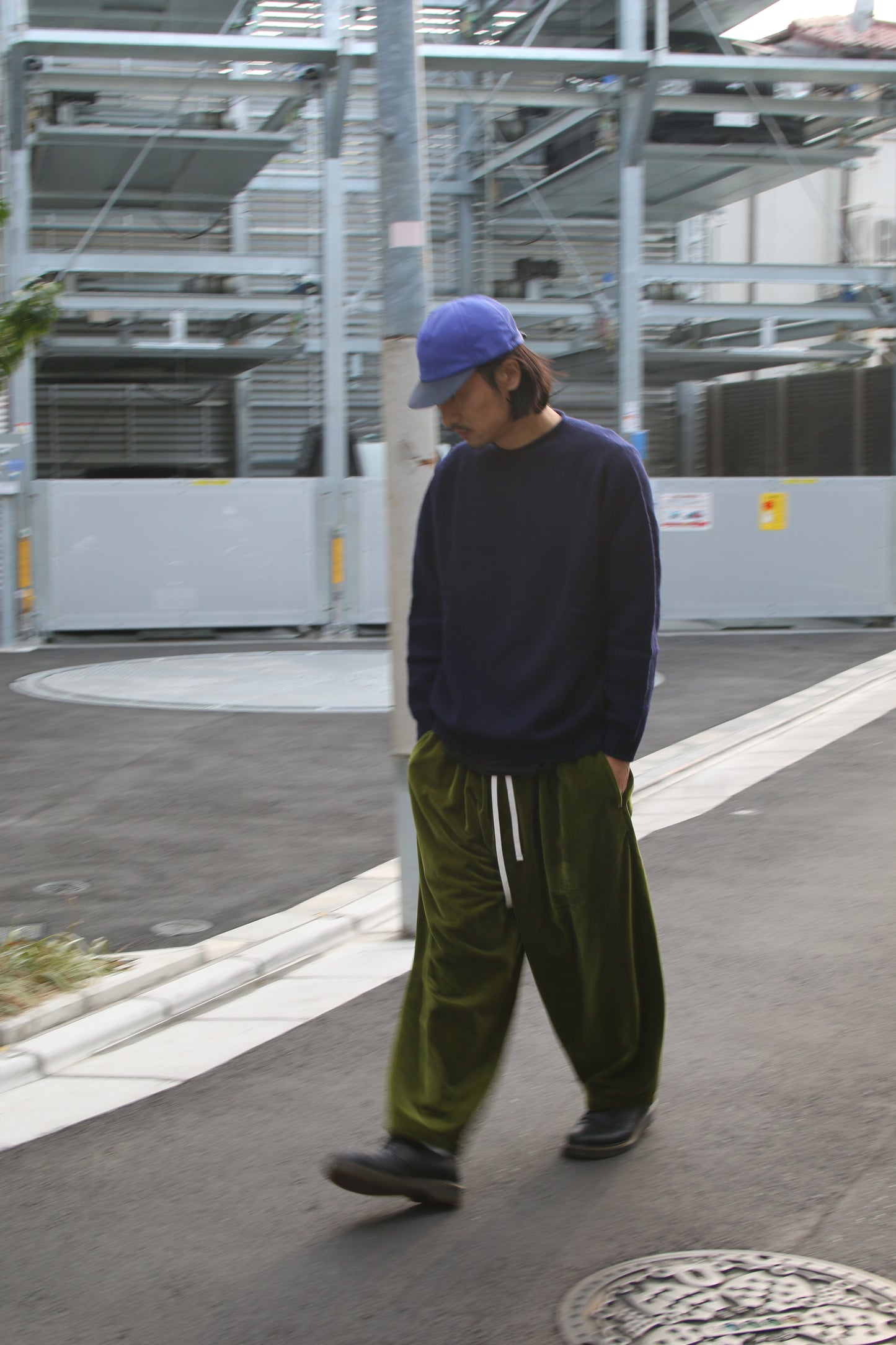 MY BEAUTIFUL LANDLET VELVET USED FINISH PANTS