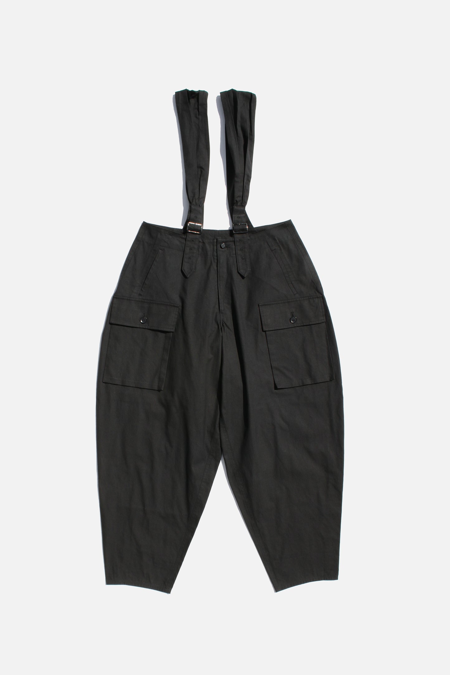 Yohji Yamamoto FEMME SUSPENDER PANTS BLACK