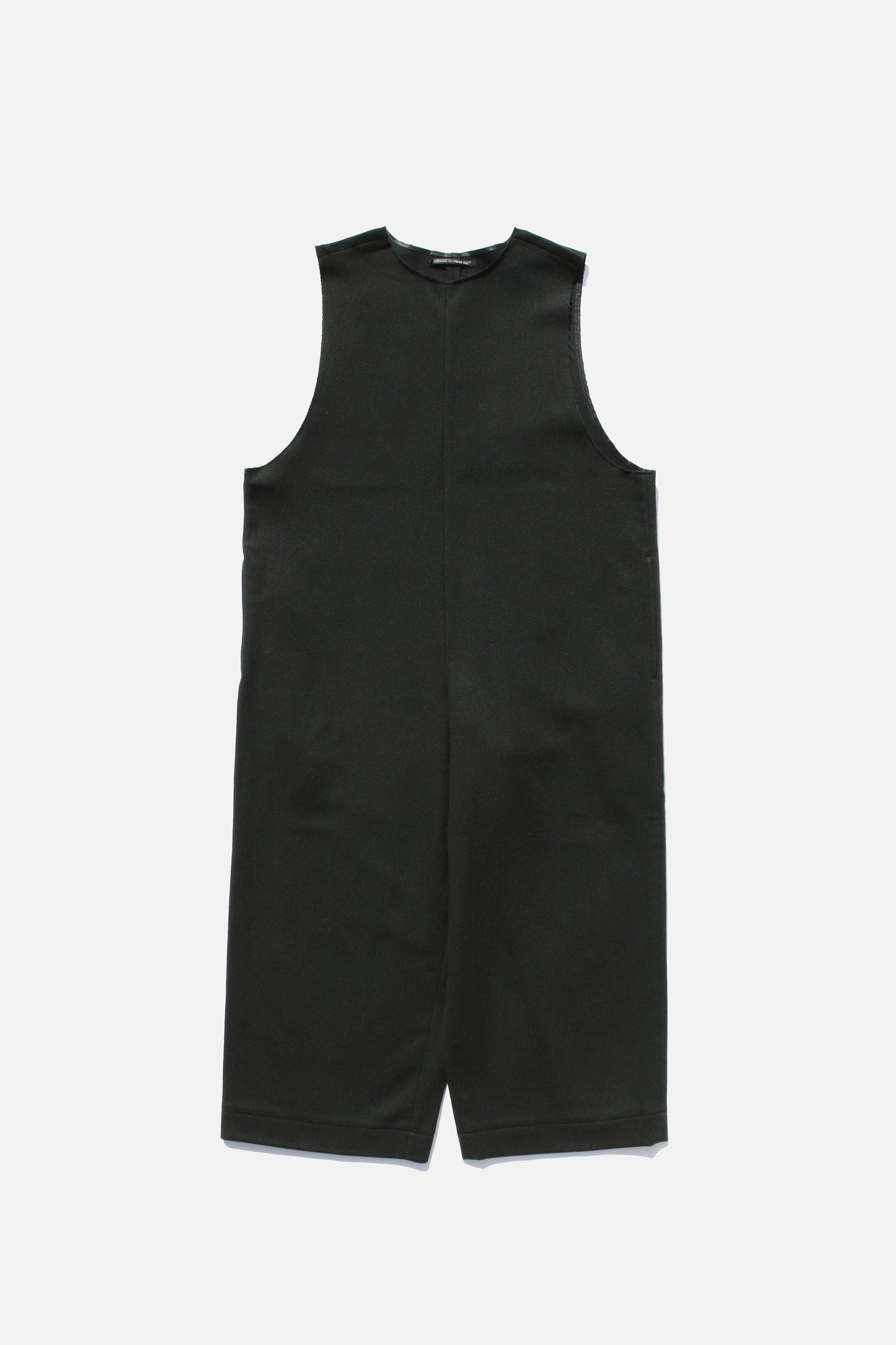 Yohji Yamamoto FEMME BUTTON SHOULDER OVERALL BLACK