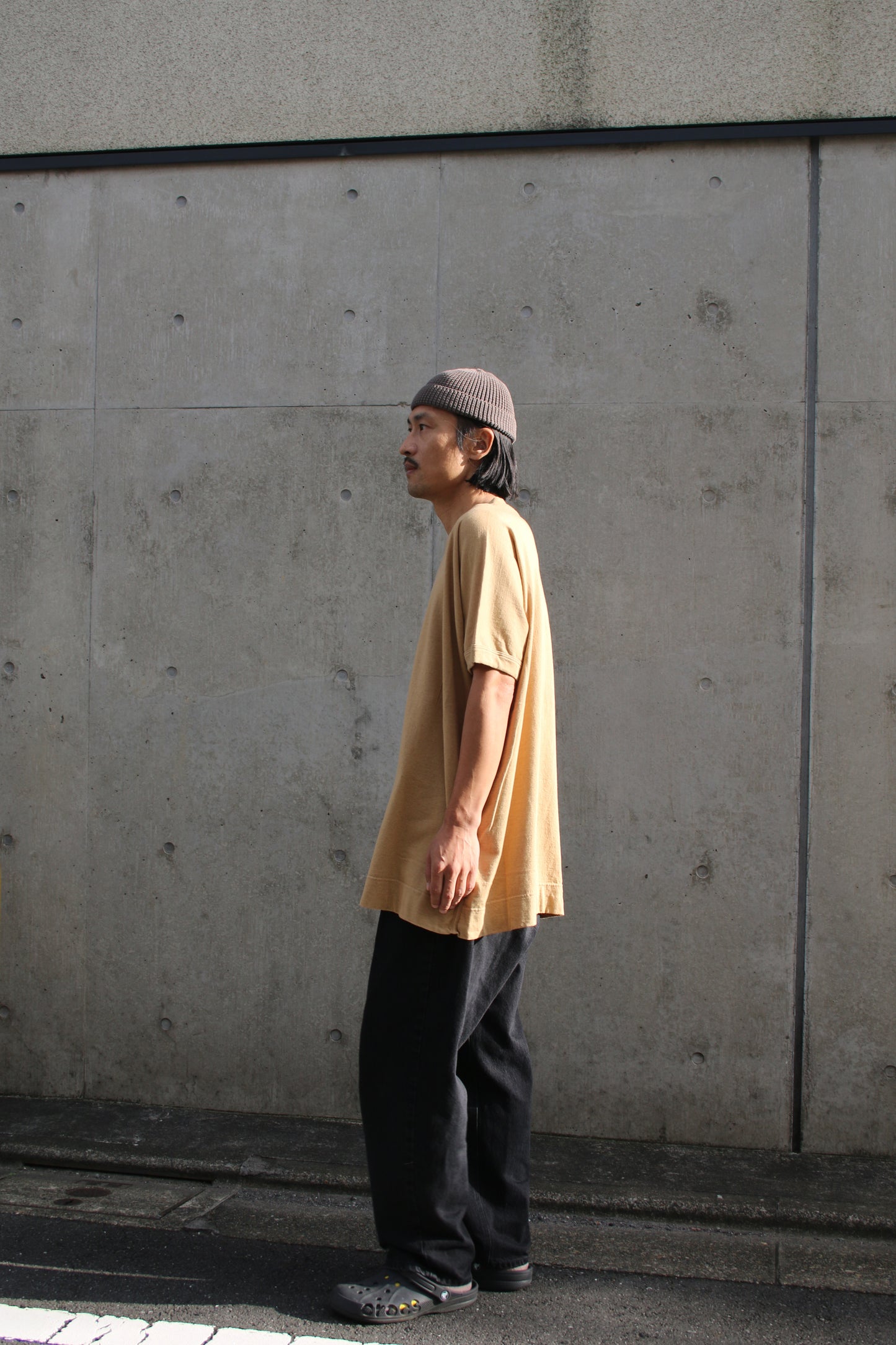 O PROJECT COTTON HEMP JERSEY SS TEE - YELLOW BEIGE