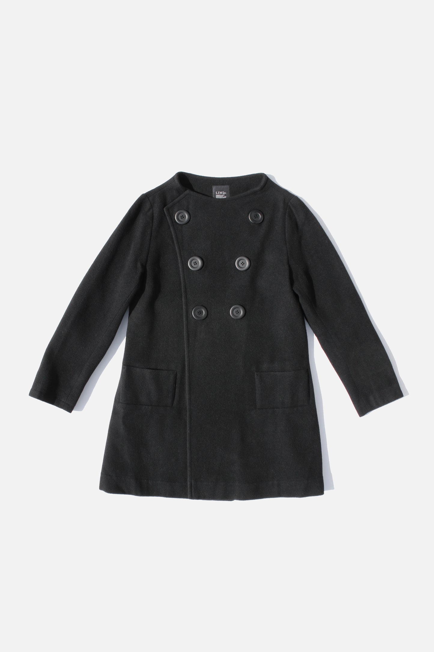 LIMI feu SNAP-BUTTON COAT BLACK