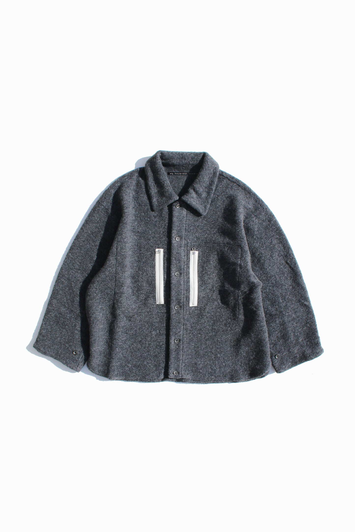 MY BEAUTIFUL LANDLET SLIVER WOOL SHIRT
