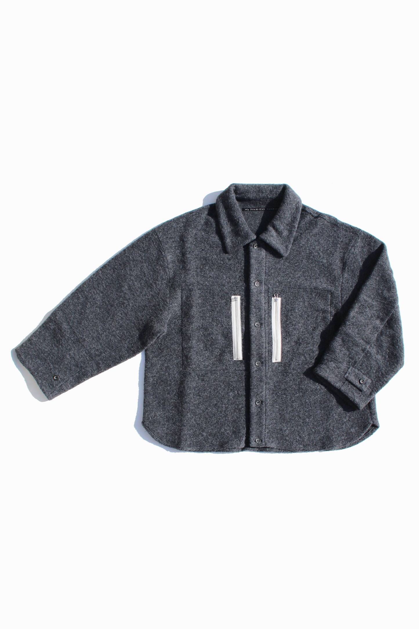 MY BEAUTIFUL LANDLET SLIVER WOOL SHIRT