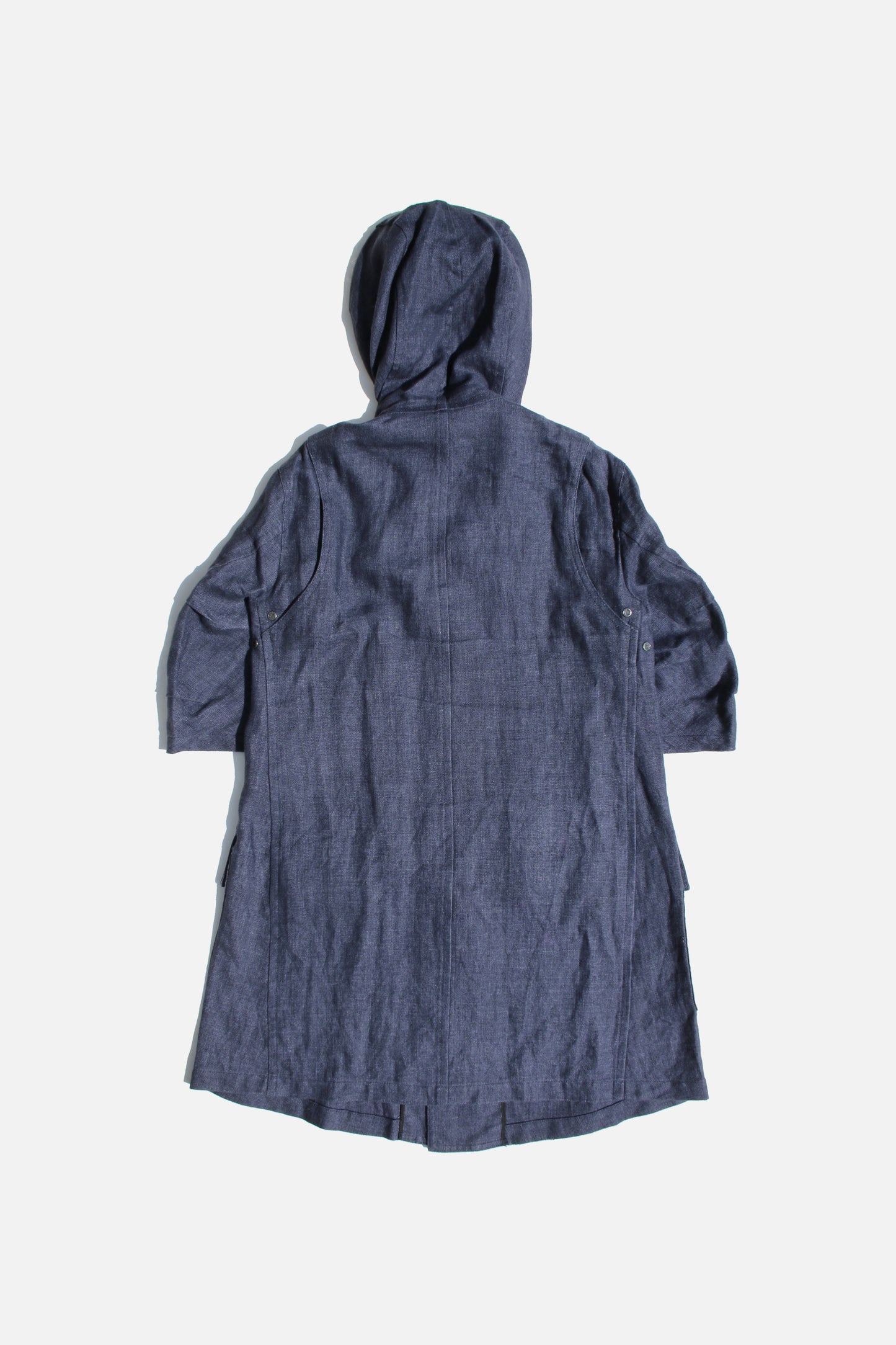 Y's SHORT SLEEVE LINEN MODS COAT NAVY