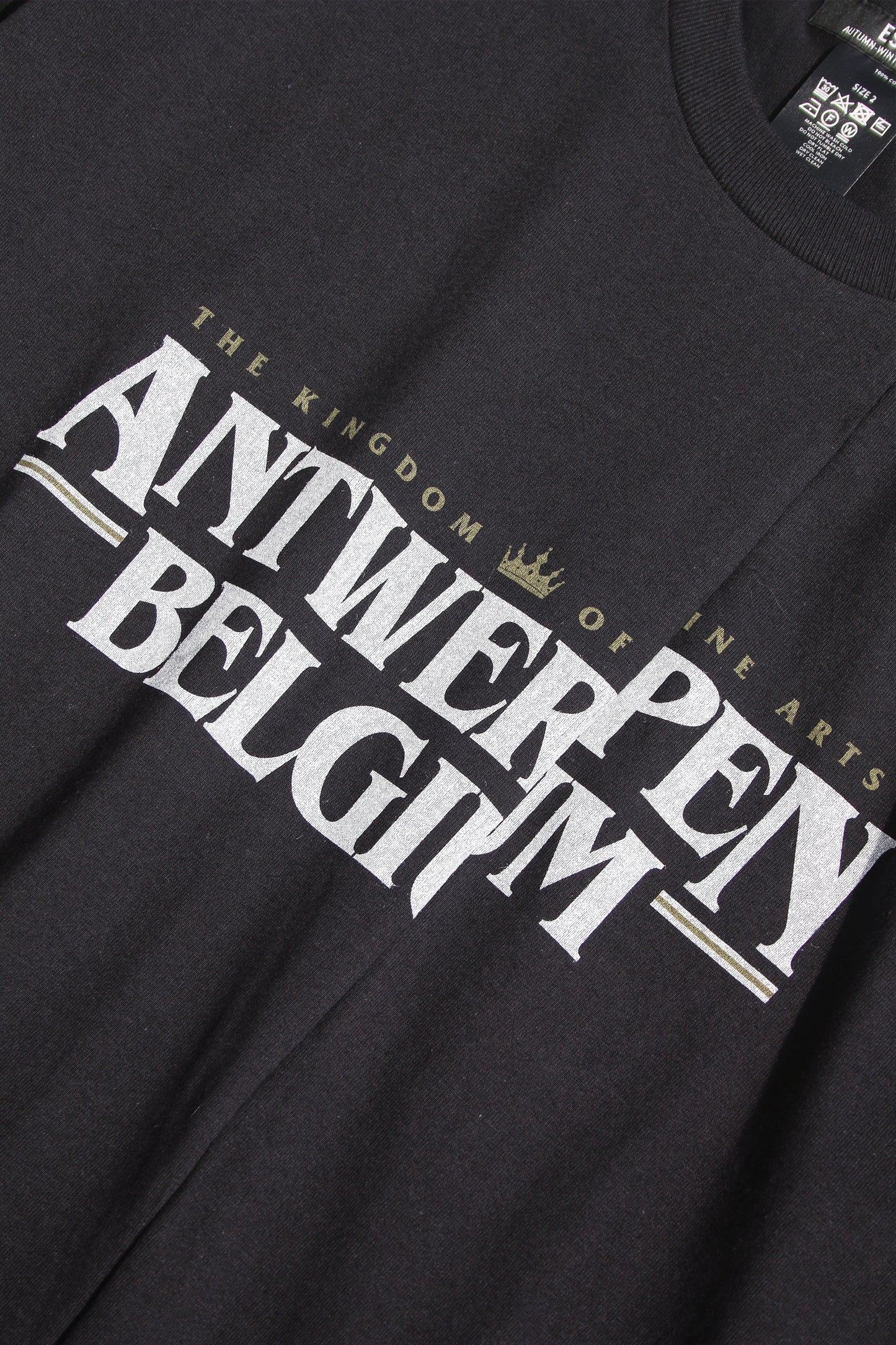 ESSAY CUT UP LONG LAYER T-SHIRT - ANTWERPEN BLACK