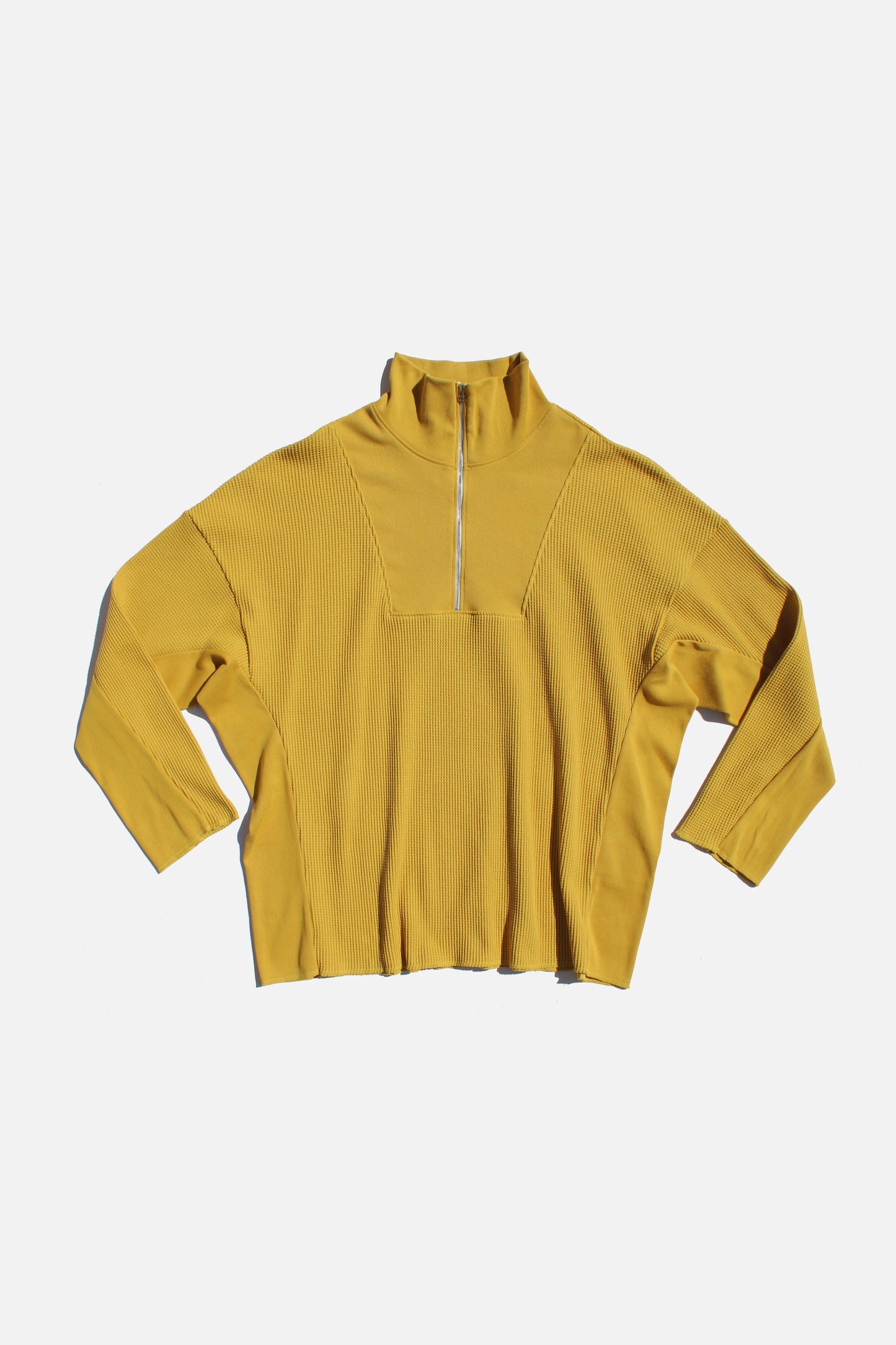 MY BEAUTIFUL LANDLET WAFFLE HALF ZIP PULLOVER