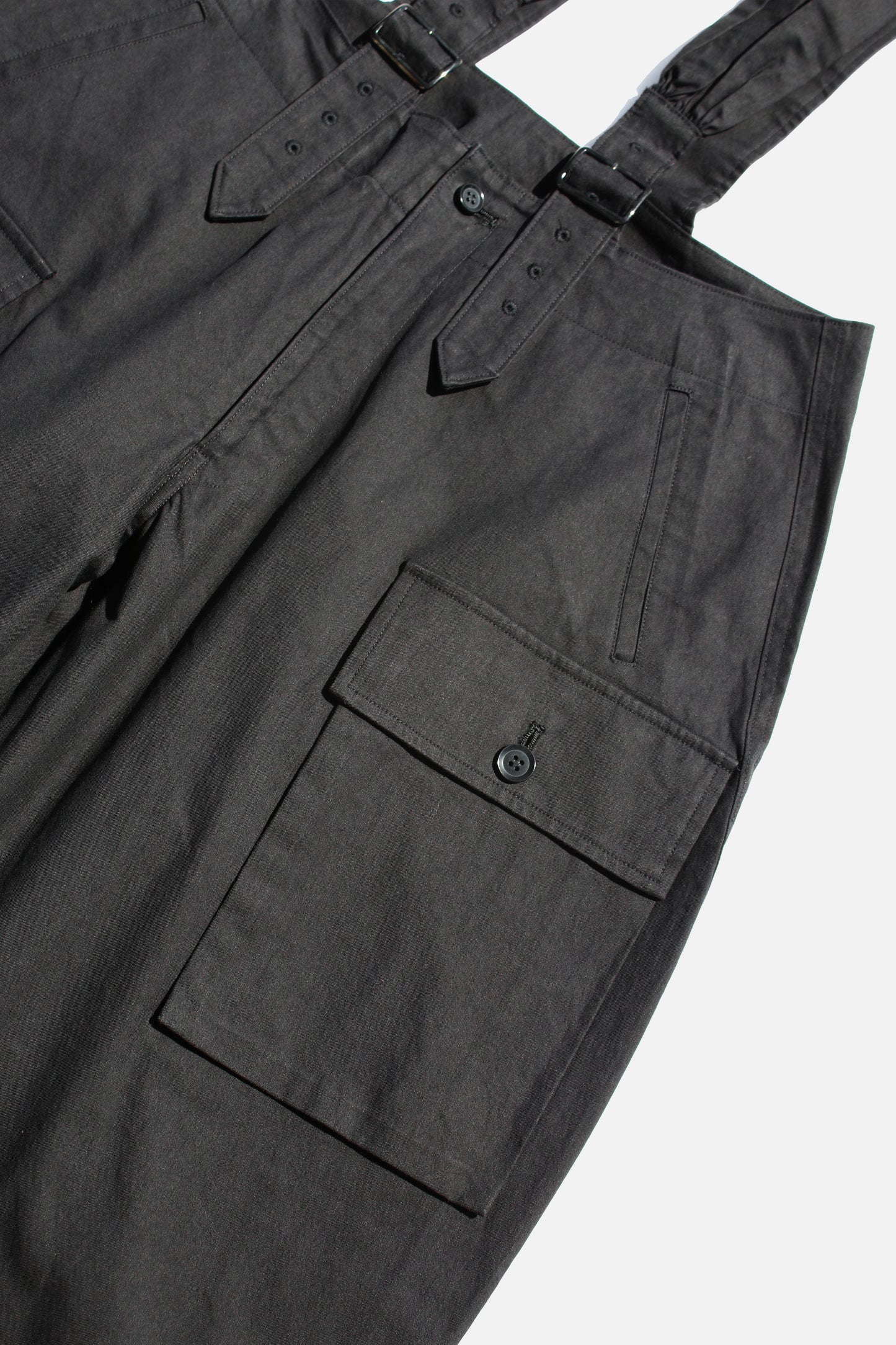 Yohji Yamamoto FEMME SUSPENDER PANTS BLACK