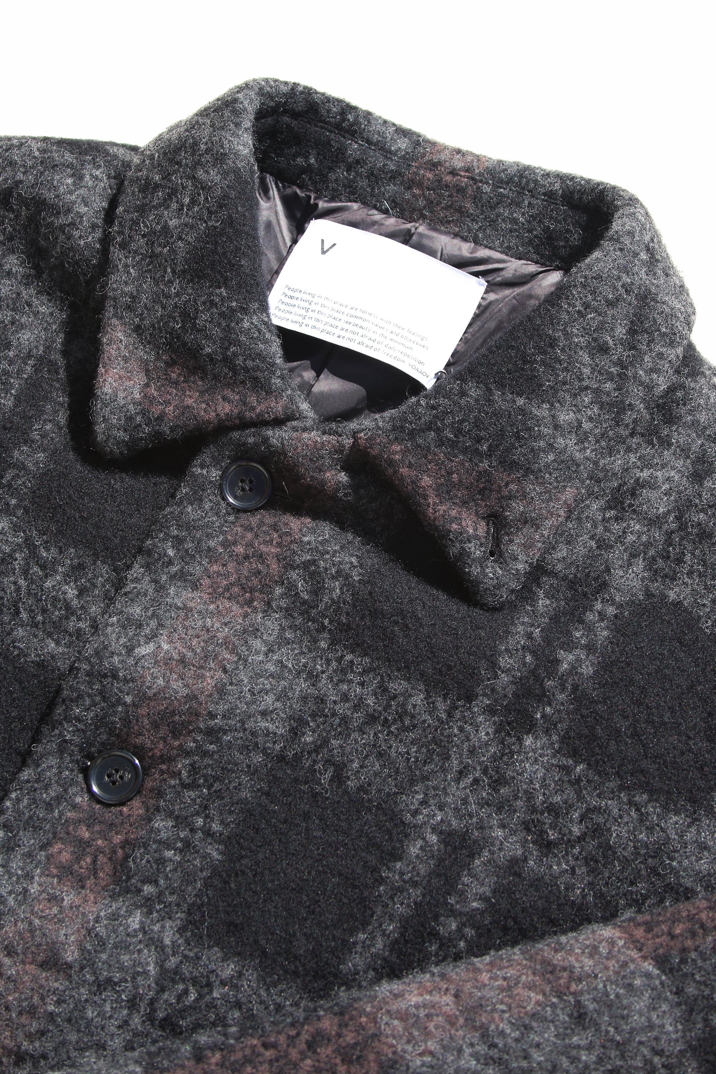 VOAAOV KAWADA DOWN TRYSPIN LOOP WOOL JACKET