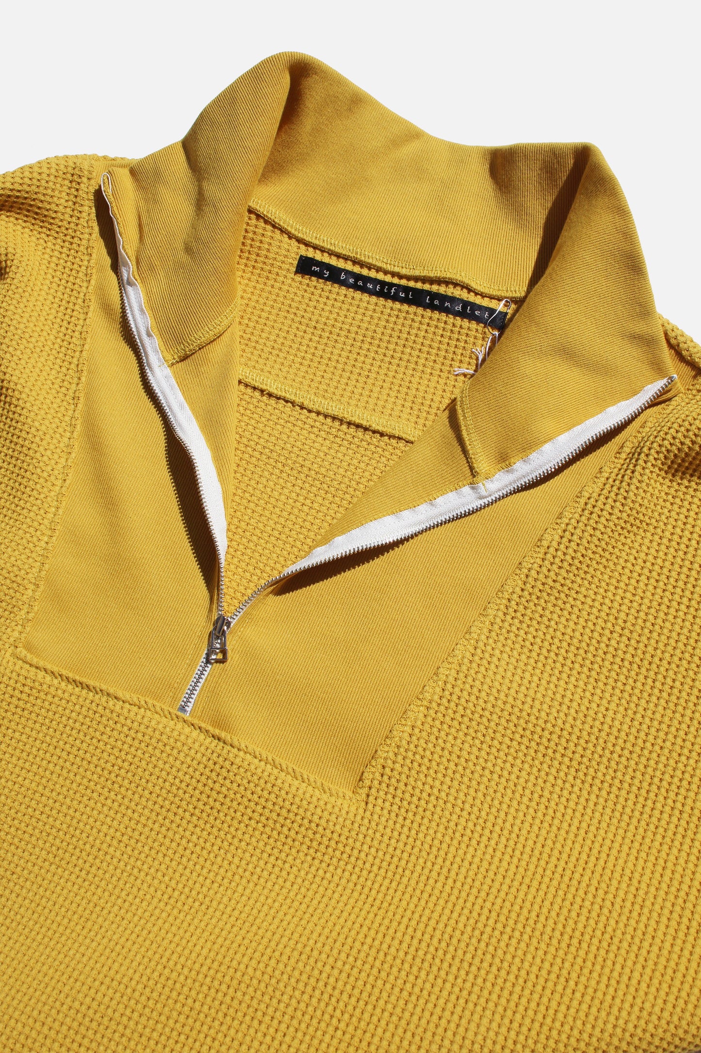 MY BEAUTIFUL LANDLET WAFFLE HALF ZIP PULLOVER