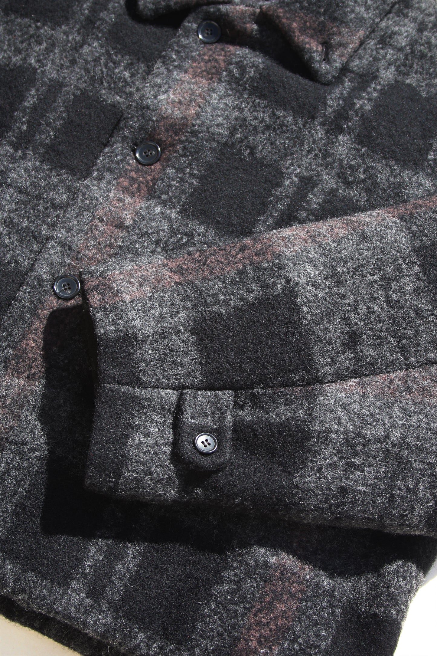 VOAAOV KAWADA DOWN TRYSPIN LOOP WOOL JACKET