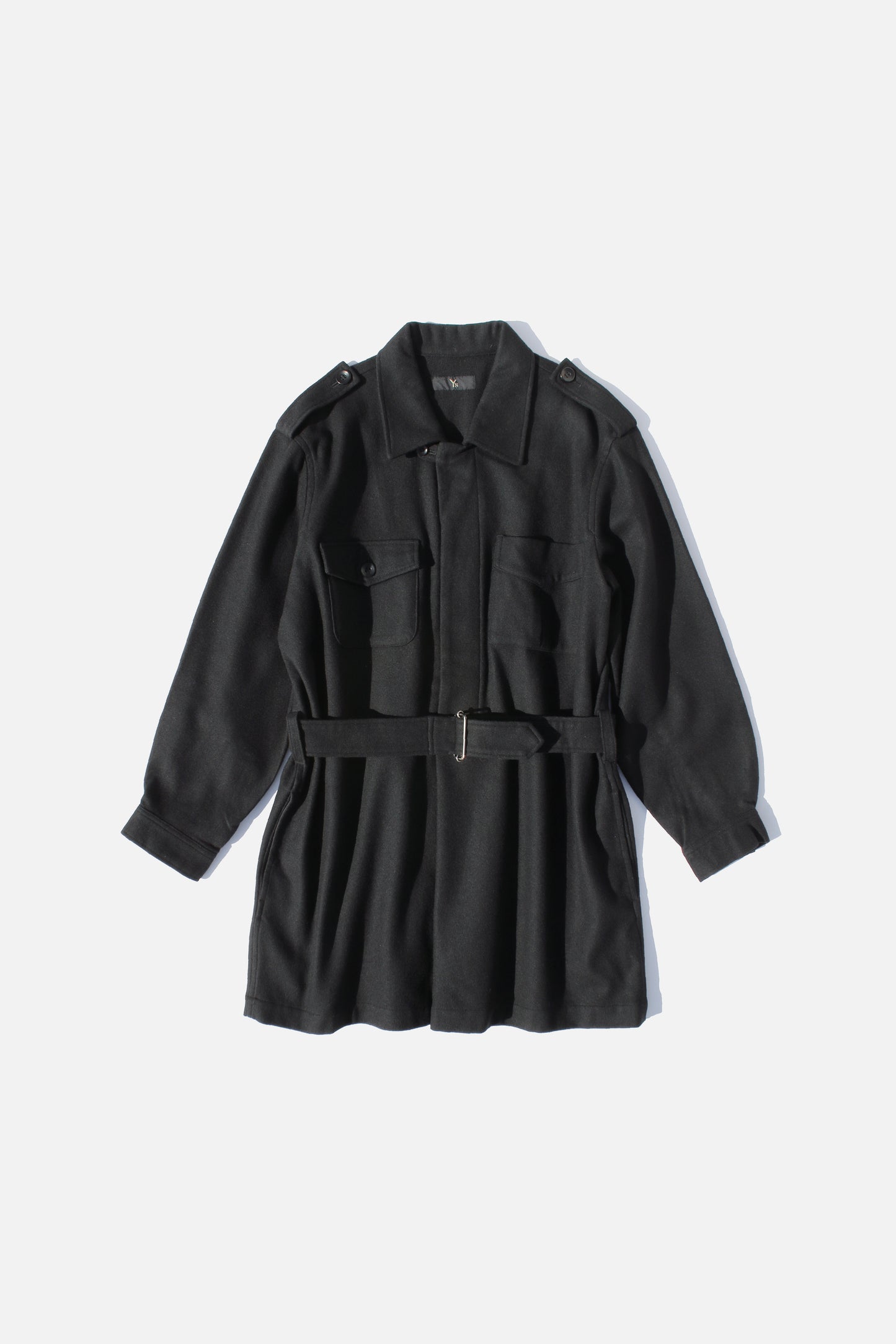 Y's BELT PULLOVER SHIRT BLACK