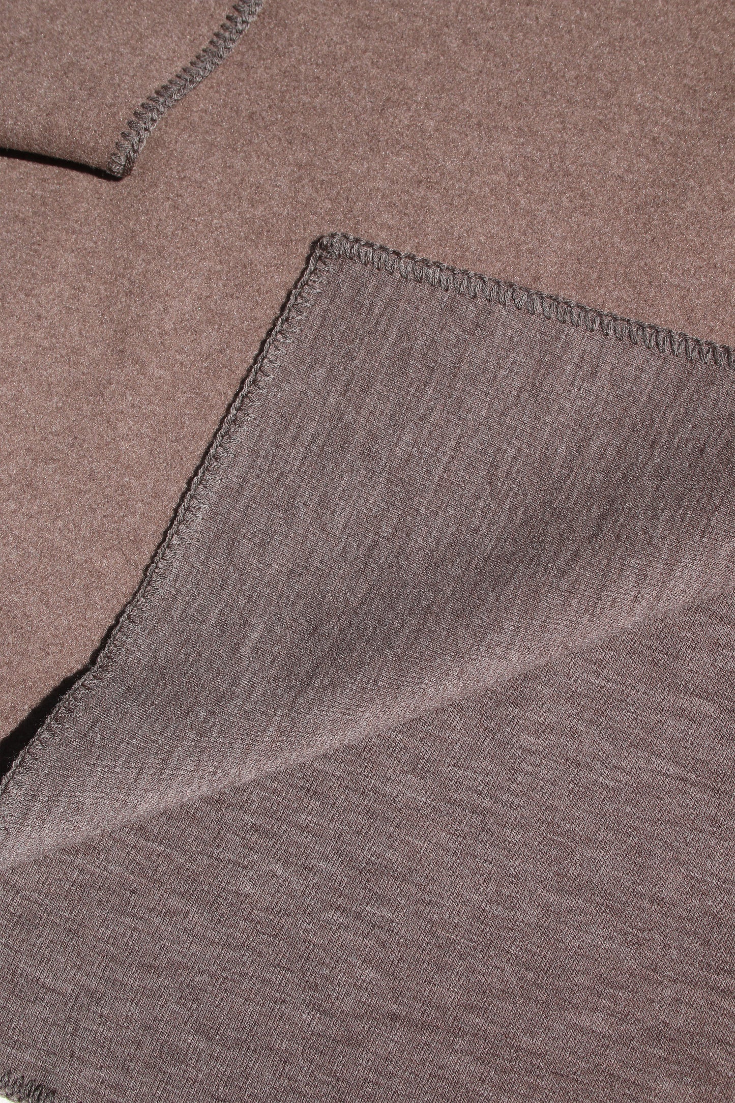 VOAAOV HYBRID RELUX JERJEY PULLOVER - BROWN