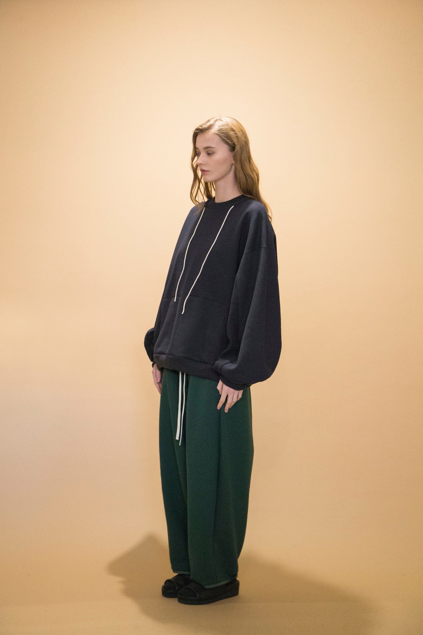 MY BEAUTIFUL LANDLET 30/7 TIGHT TENSION FLEECE FABRIC CREWNECK SWEAT