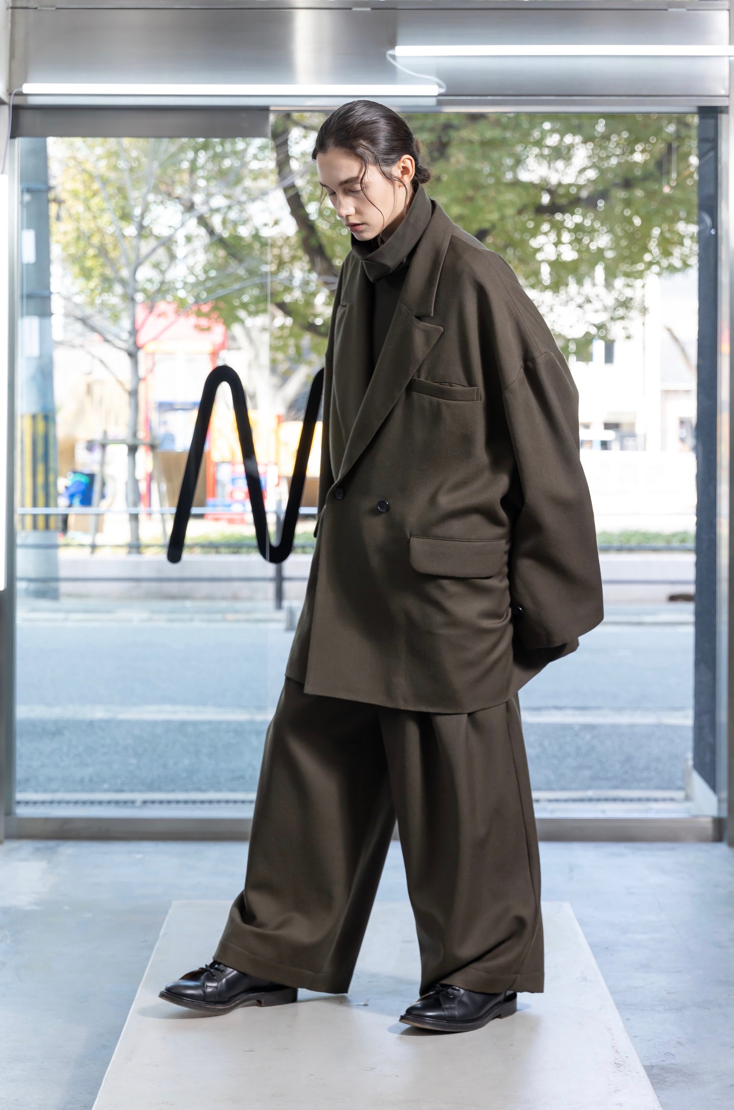 VOAAOV BISHU WOOL ONI SURGE WIDE PANTS