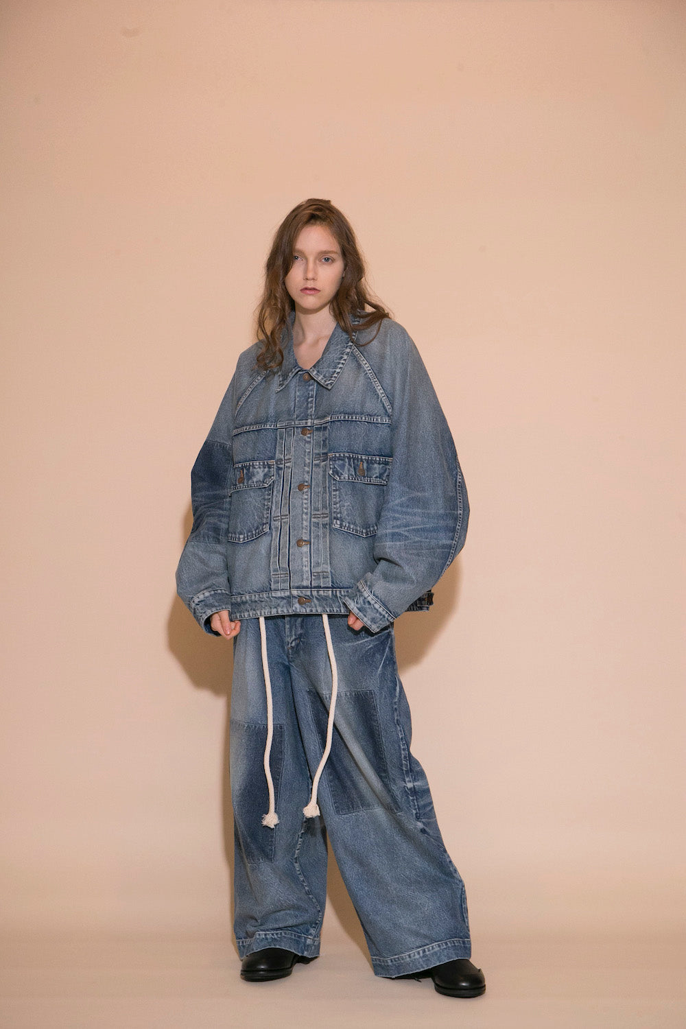 MY BEAUTIFUL LANDLET DENIM PANTS