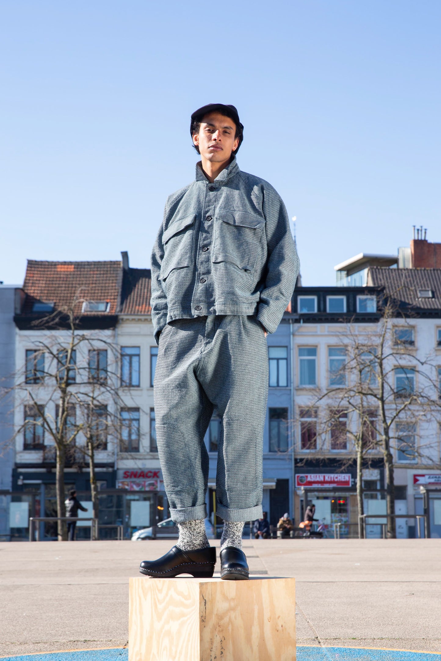 O PROJECT LOOP DENIM EISENHOWER JACKET