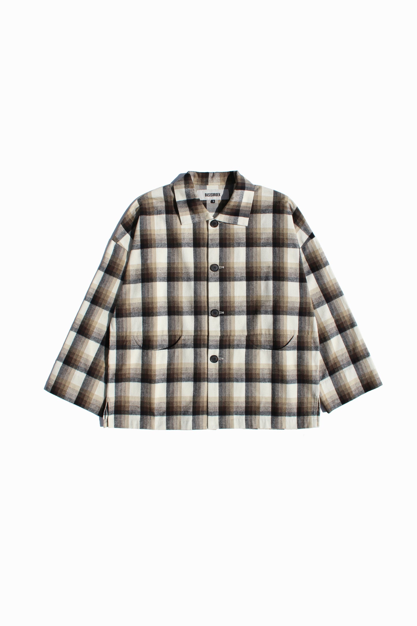 BASISBROEK ESSEN JACKET - BEIGE CHECK / BLUE CHECK