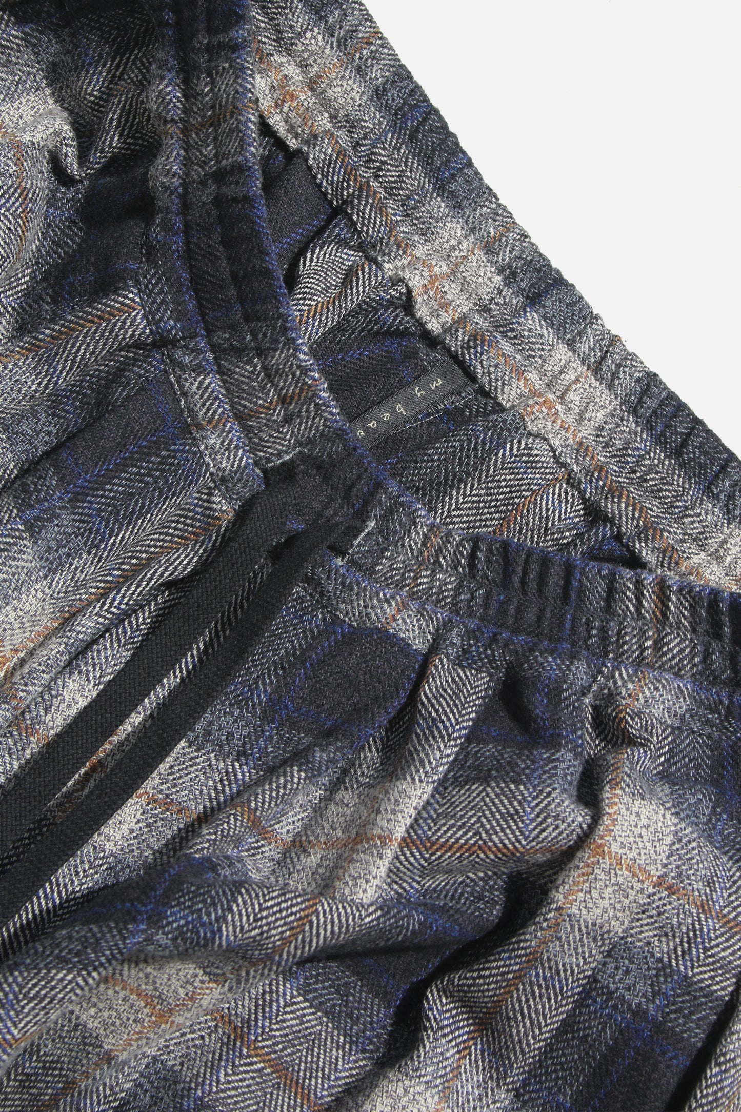 MY BEAUTIFUL LANDLET COTTON TWEED WIDE PANTS - GREY