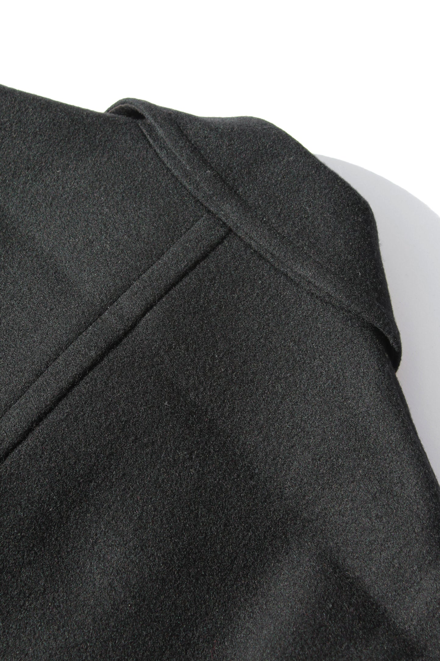 Y's WOOL CASHMERE OPEN-ARM BELT JACKET BLACK