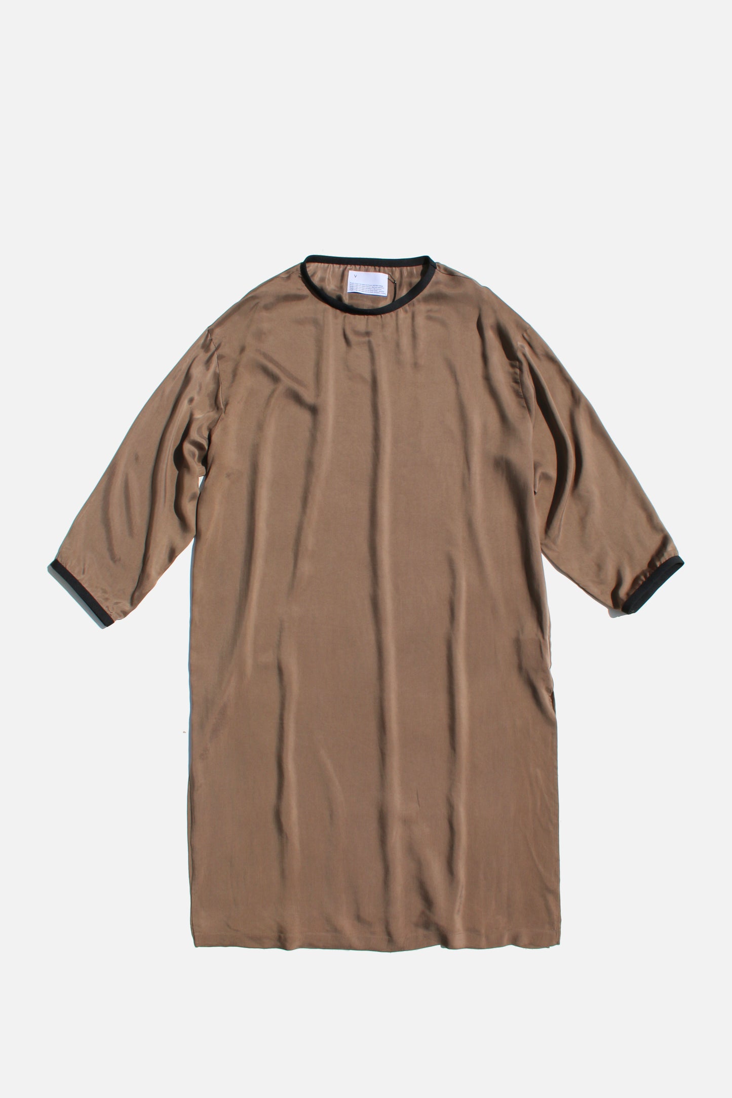 VOAAOV CUPRO TWILL ONE PIECE - BEIGE