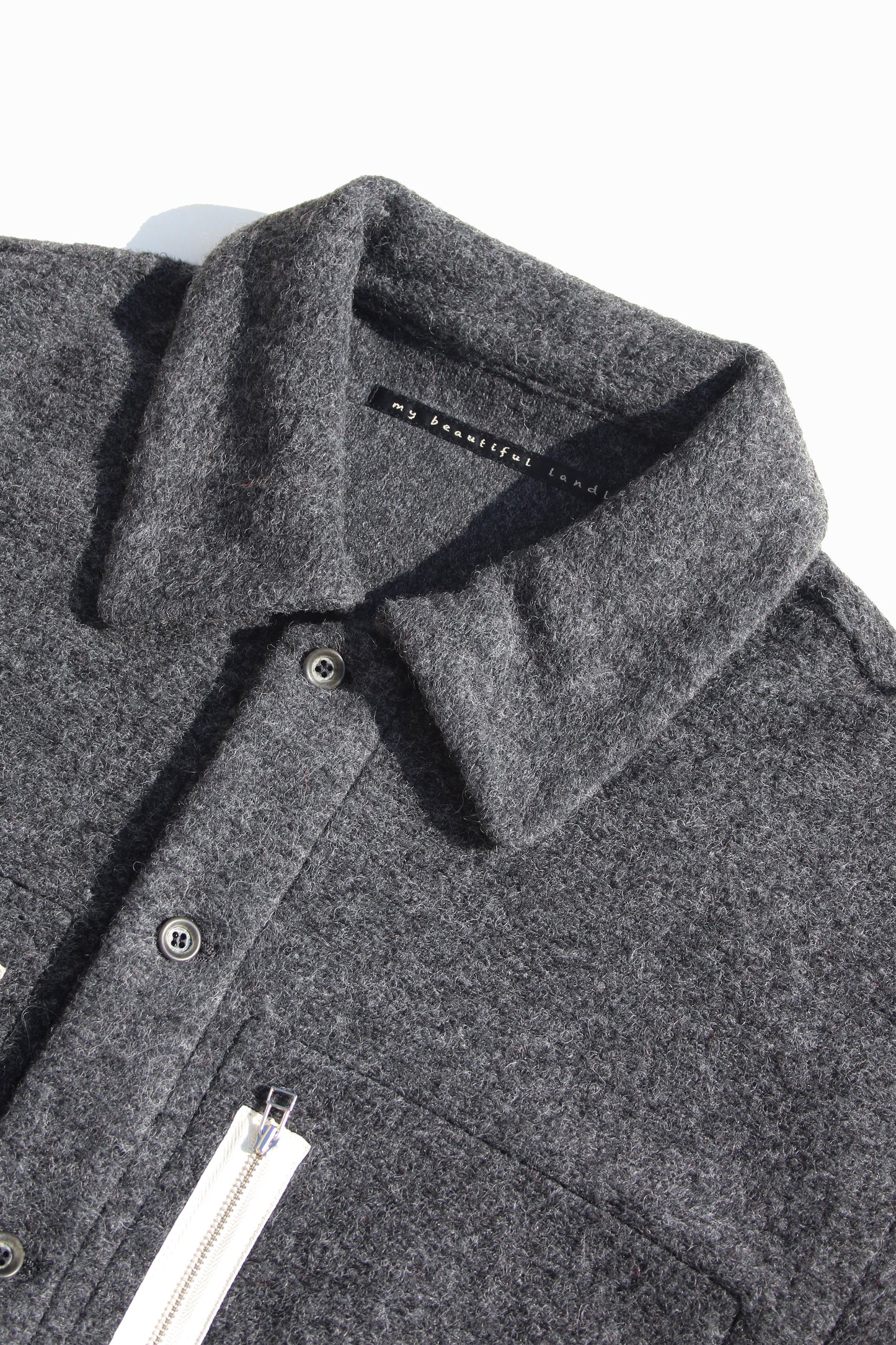 MY BEAUTIFUL LANDLET SLIVER WOOL SHIRT