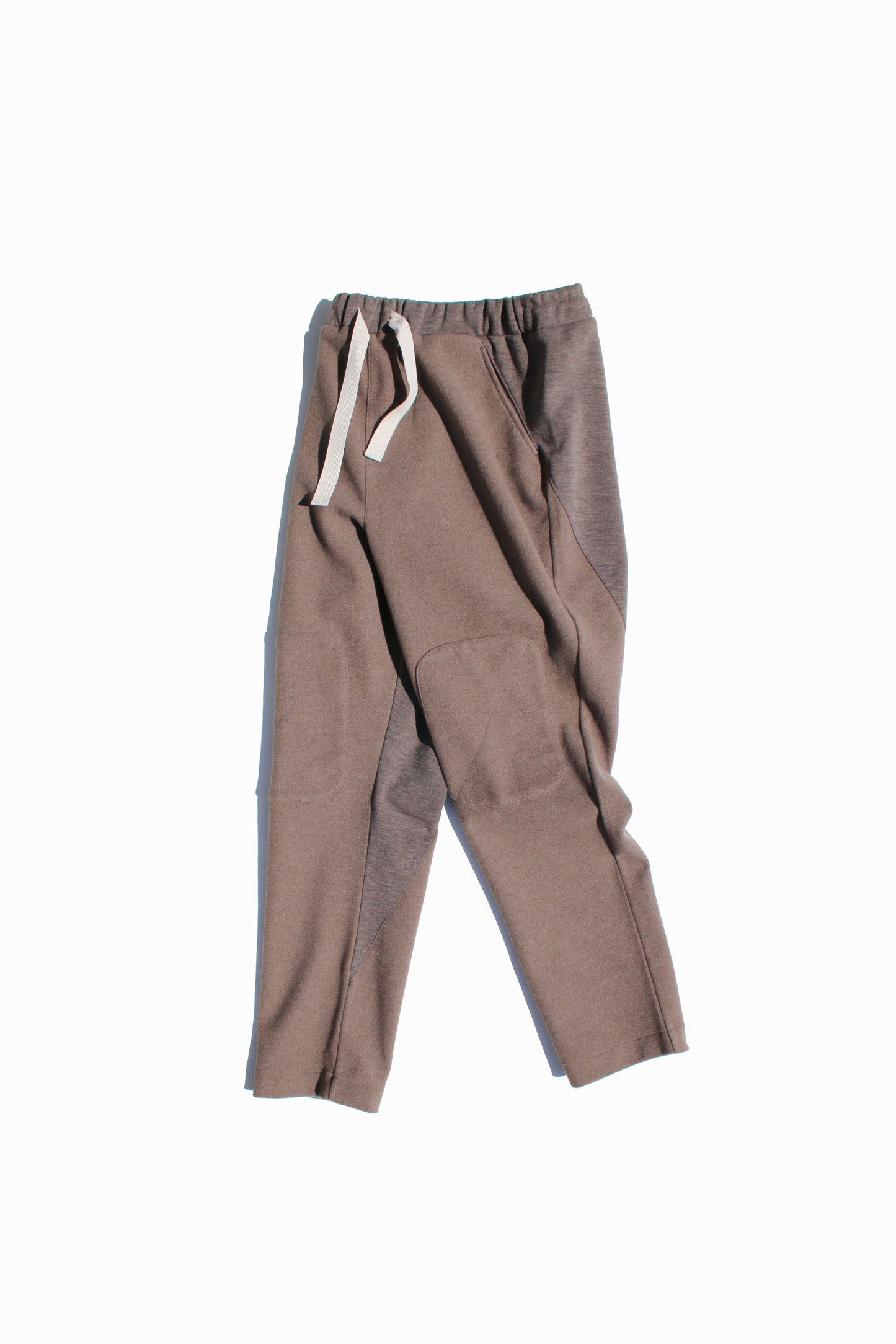 VOAAOV HYBRID RELUX JERJEY PANTS - BROWN