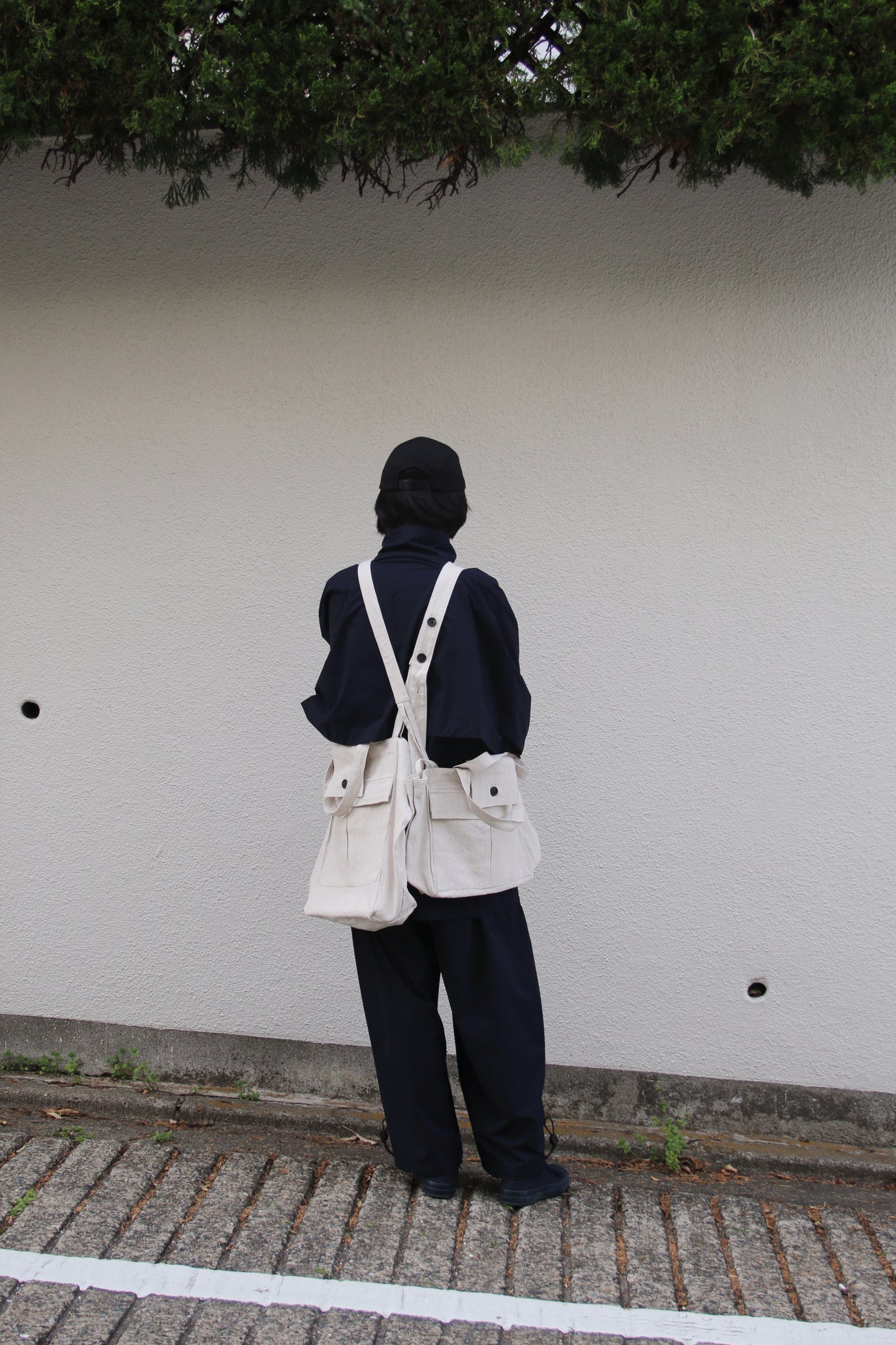 O PROJECT CANVAS 2WAY SMALL CARRIER BAG - KINARI