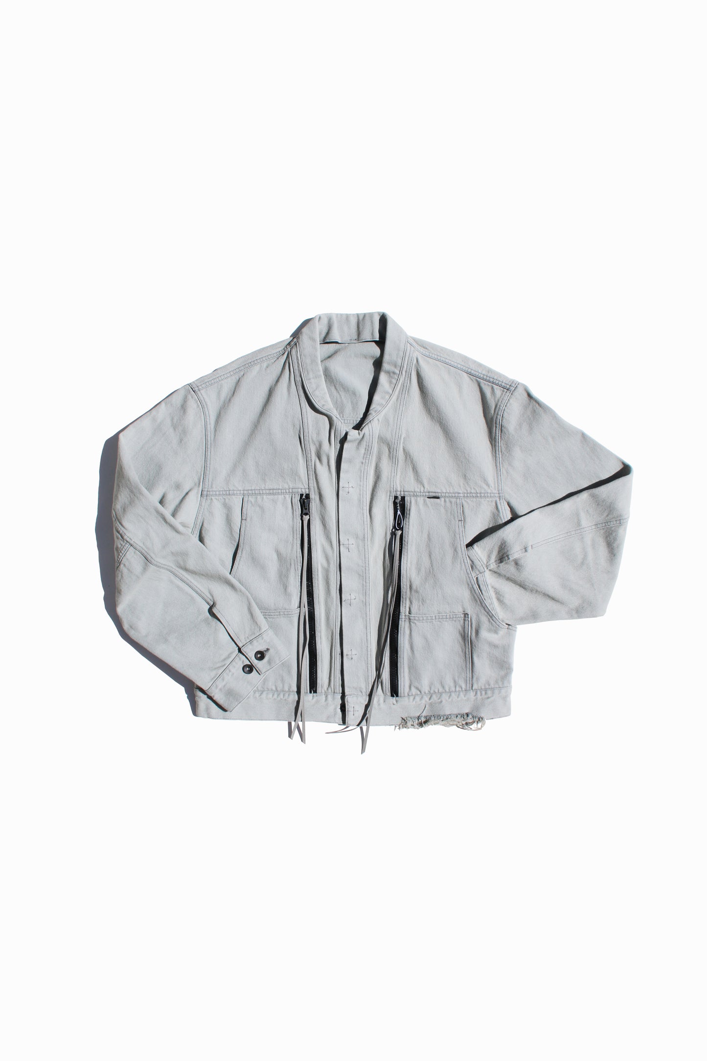 ESSAY FOLD COLLAR DENIM JACKET