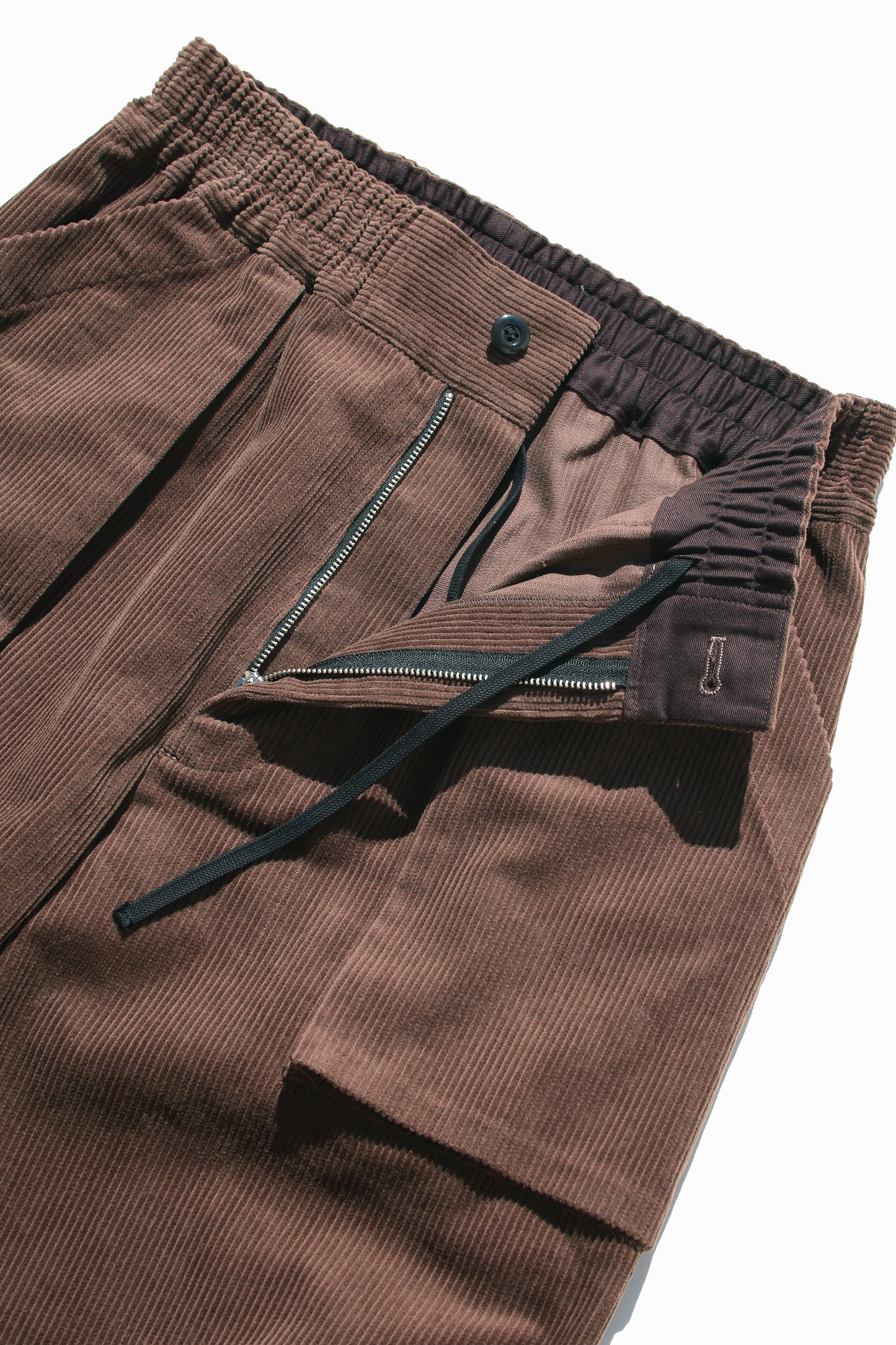 VOAAOV CORDUROY WIDE PANTS