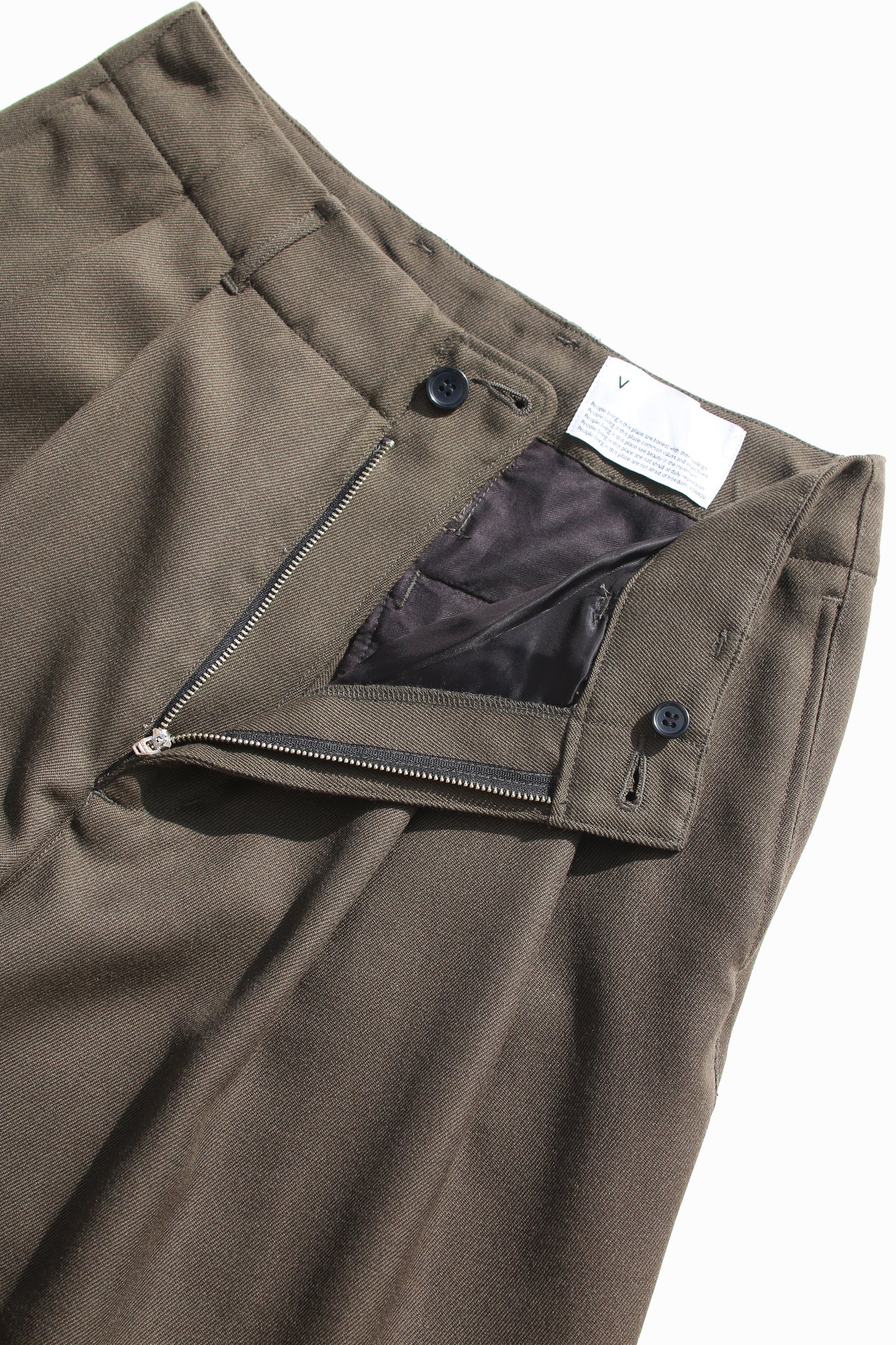 VOAAOV BISHU WOOL ONI SURGE WIDE PANTS