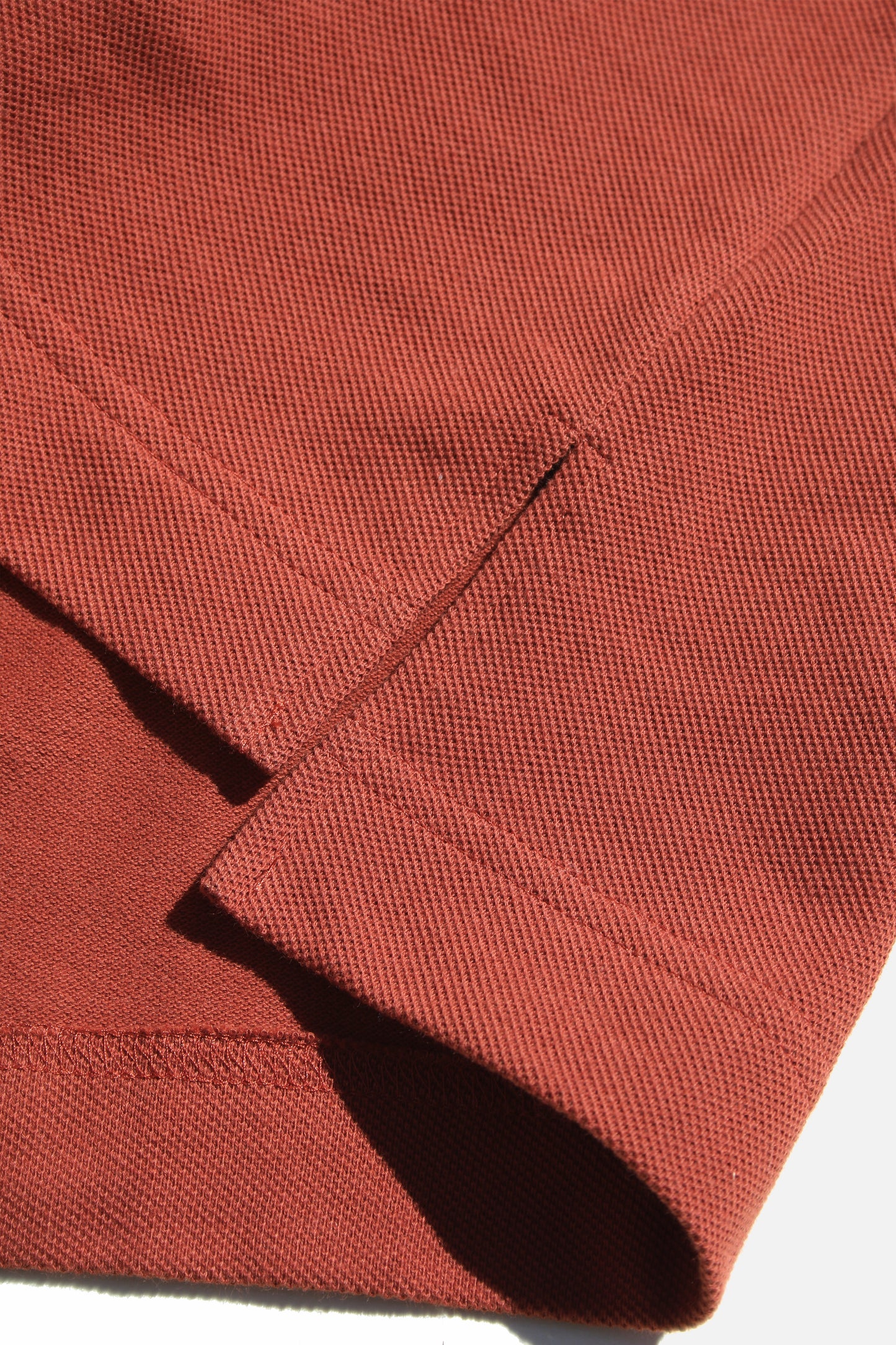 MY BEAUTIFUL LANDLET SEED STITCH SS POLO TEE - ORANGE