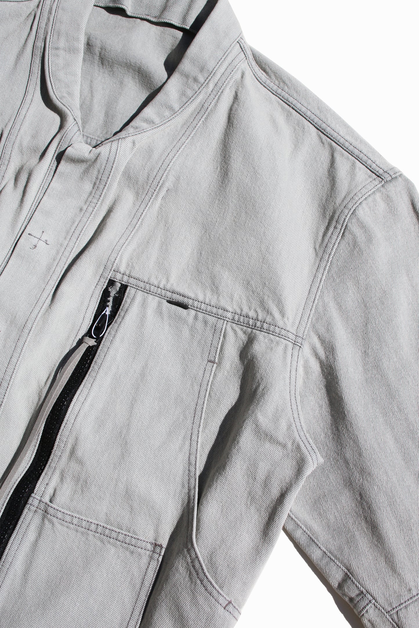ESSAY FOLD COLLAR DENIM JACKET
