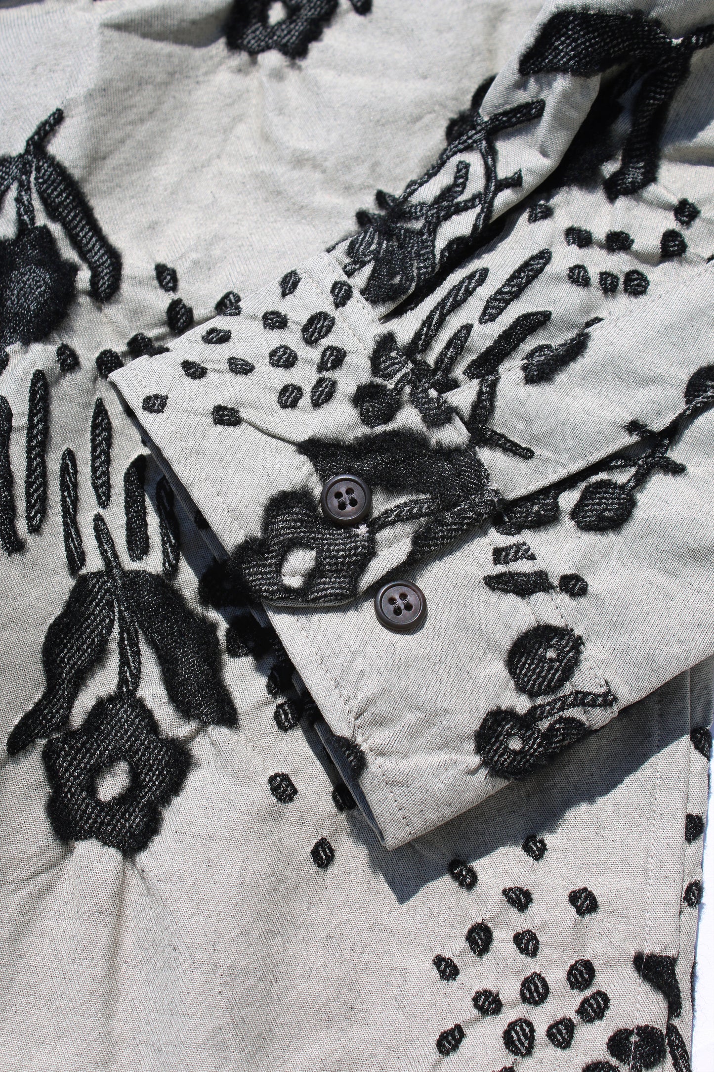 MY BEAUTIFUL LANDLET ORIGINAL FLOWER JACQUARD SHIRT - BEIGE