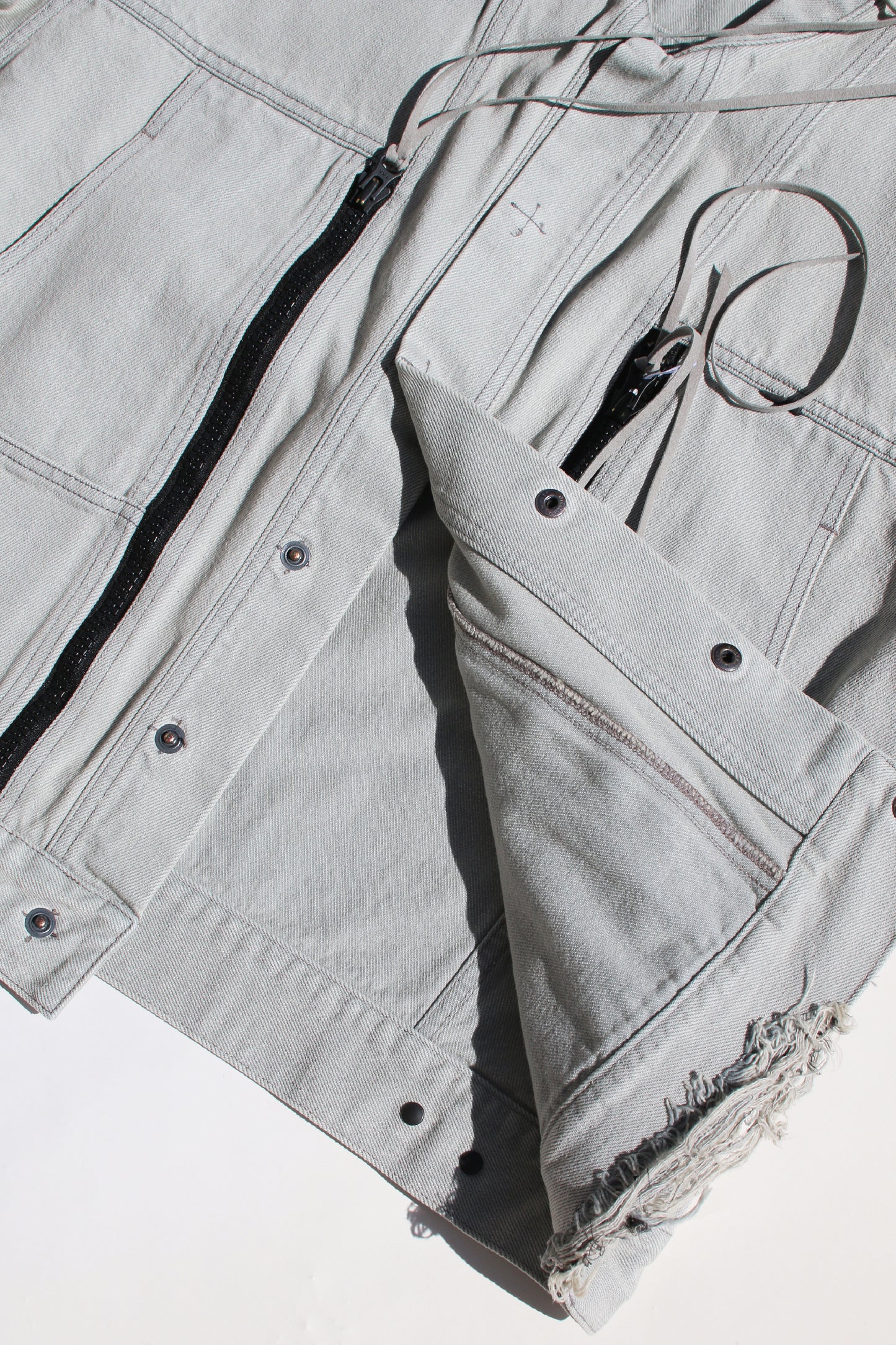 ESSAY FOLD COLLAR DENIM JACKET