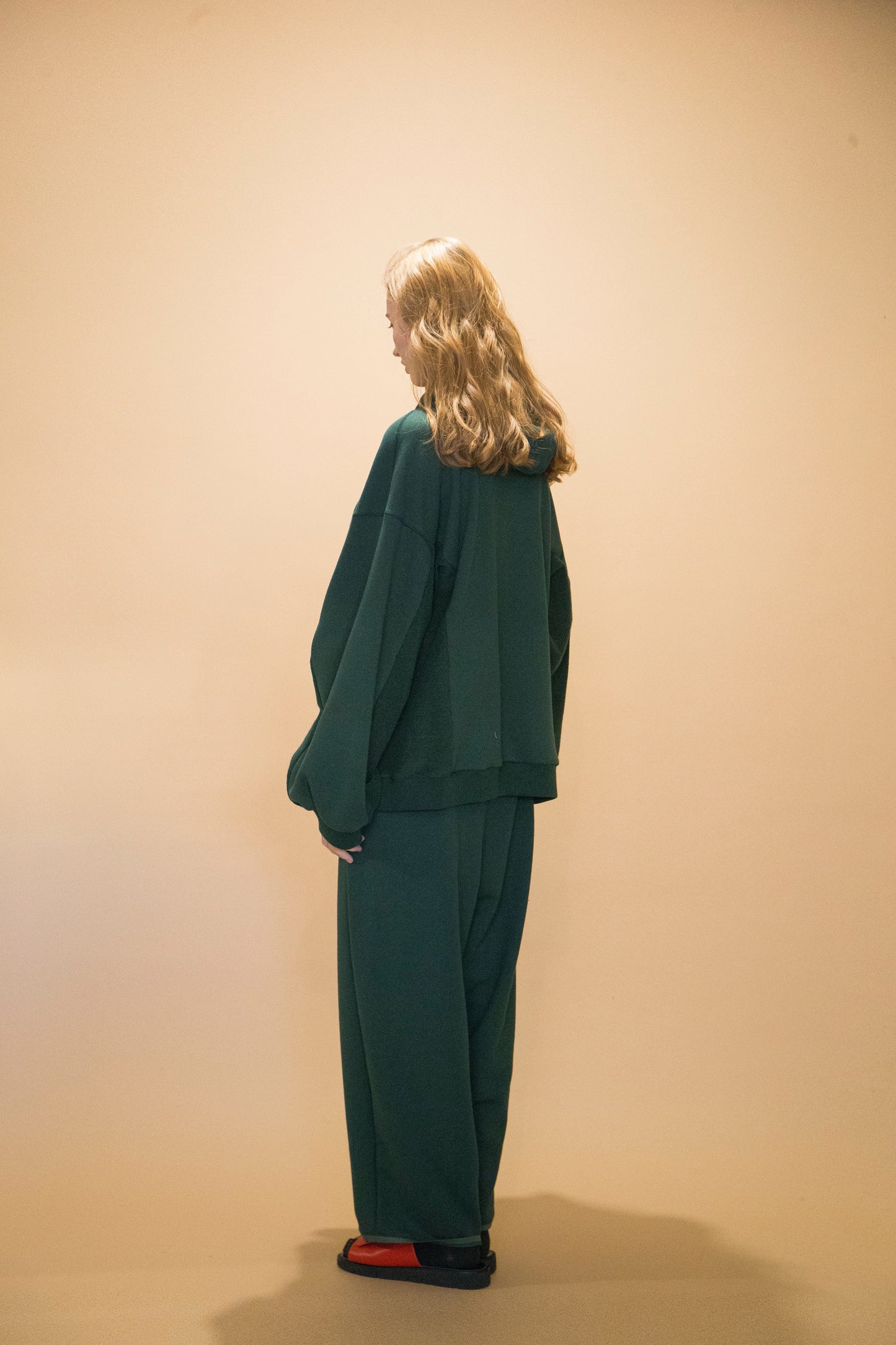 MY BEAUTIFUL LANDLET 30/7 TIGHT TENSION FLEECE FABRIC ZIP SWEAT HOODIE