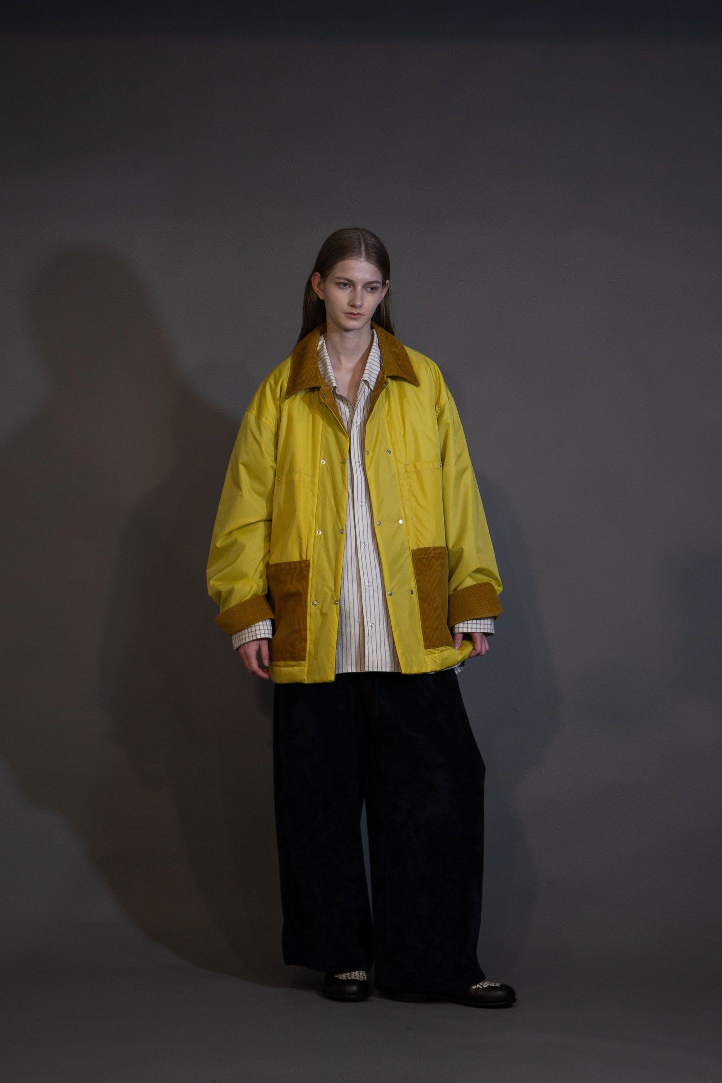 MY BEAUTIFUL LANDLET PADDED NYLON JACKET - YELLOW