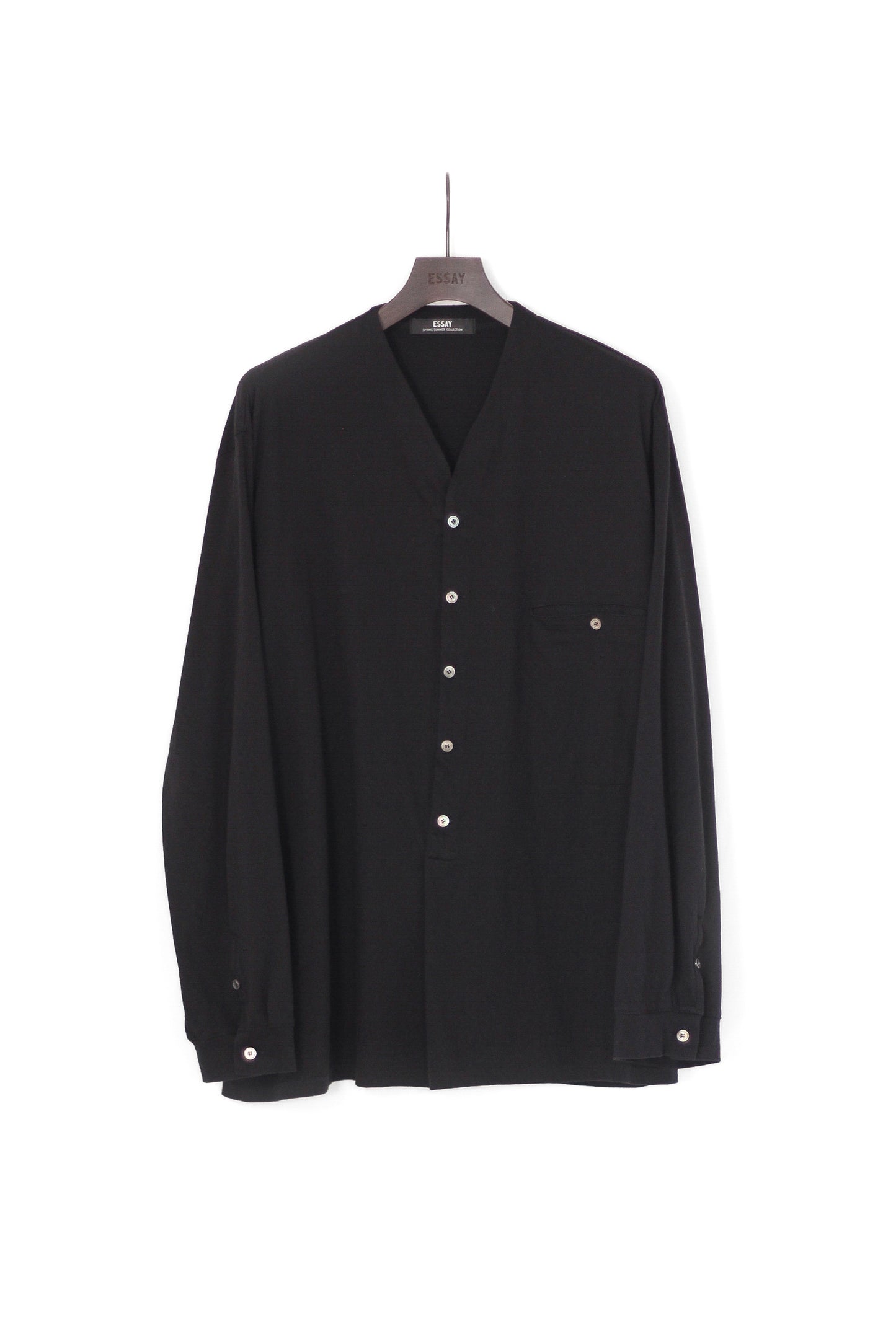 ESSAY HENRY JERSEY SHIRT - BLACK