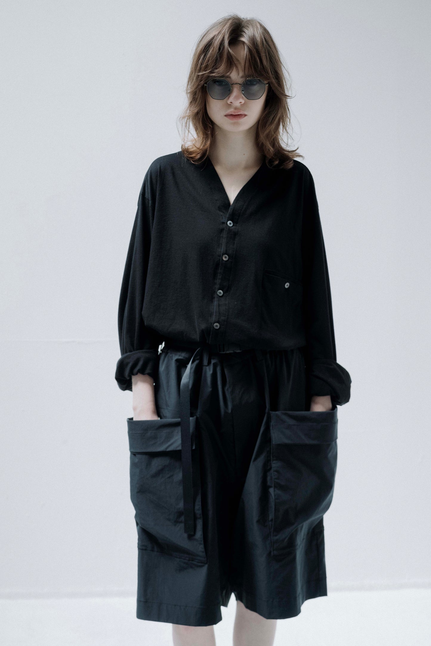 ESSAY HENRY JERSEY SHIRT - BLACK