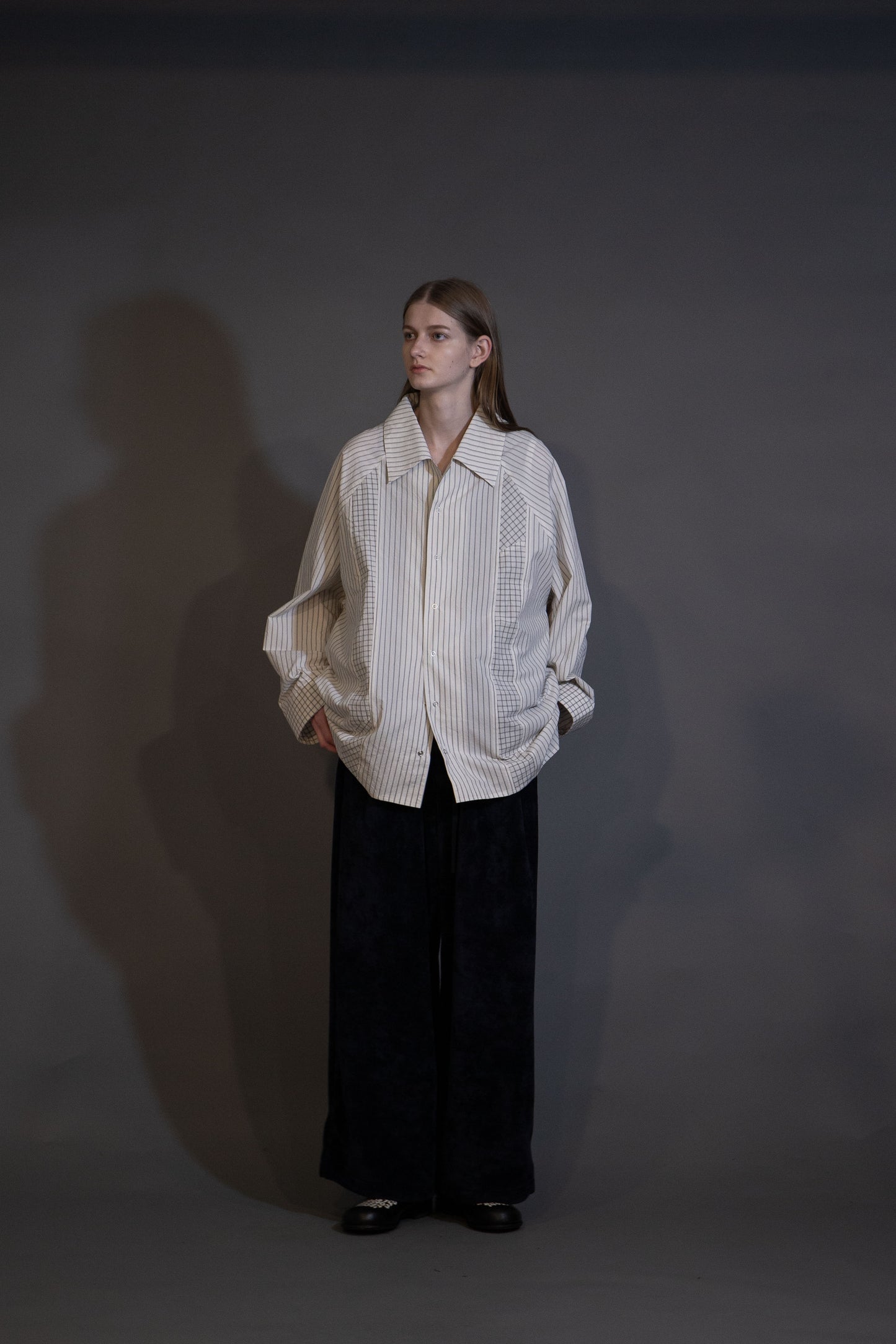 MY BEAUTIFUL LANDLET WASHABLE COTTON RAGLAN OVERSIZE SHIRT