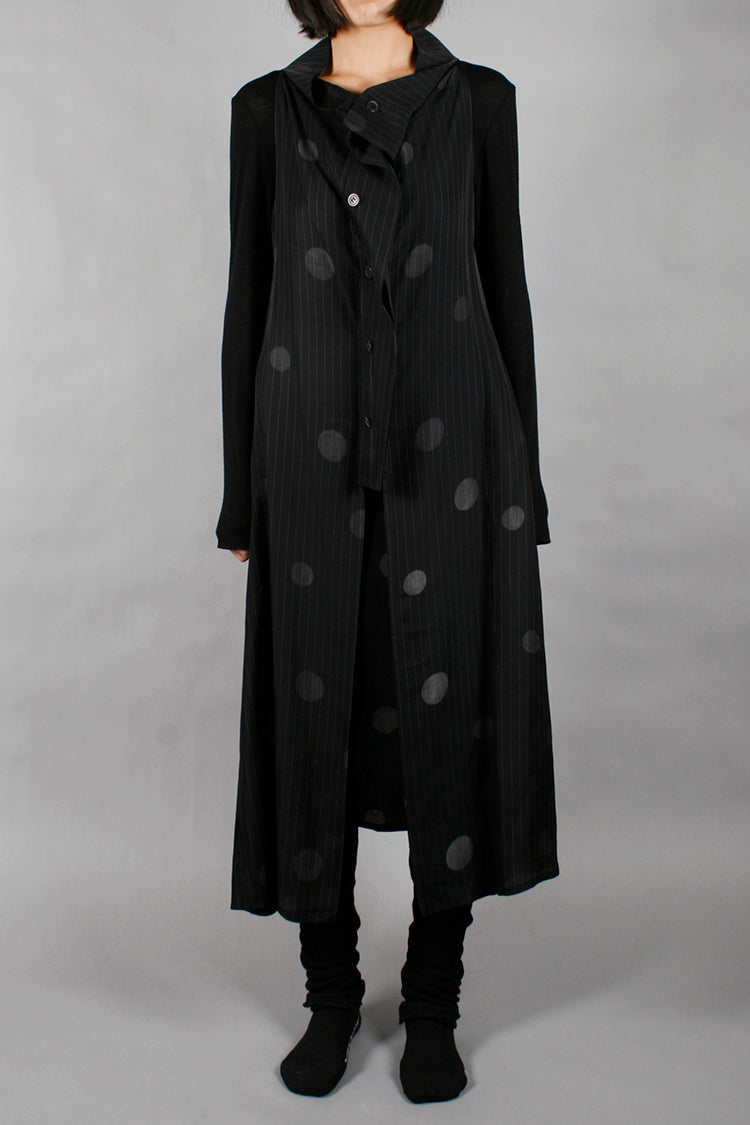 Y's CUPRO DRESS BLACK