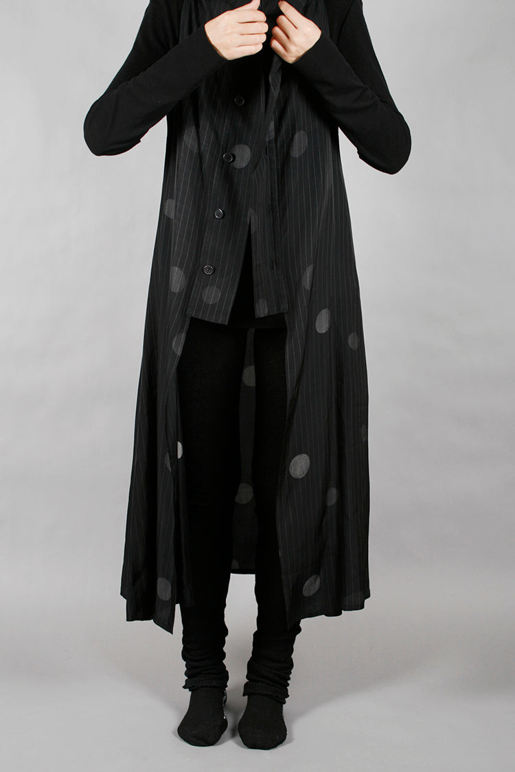 Y's CUPRO DRESS BLACK