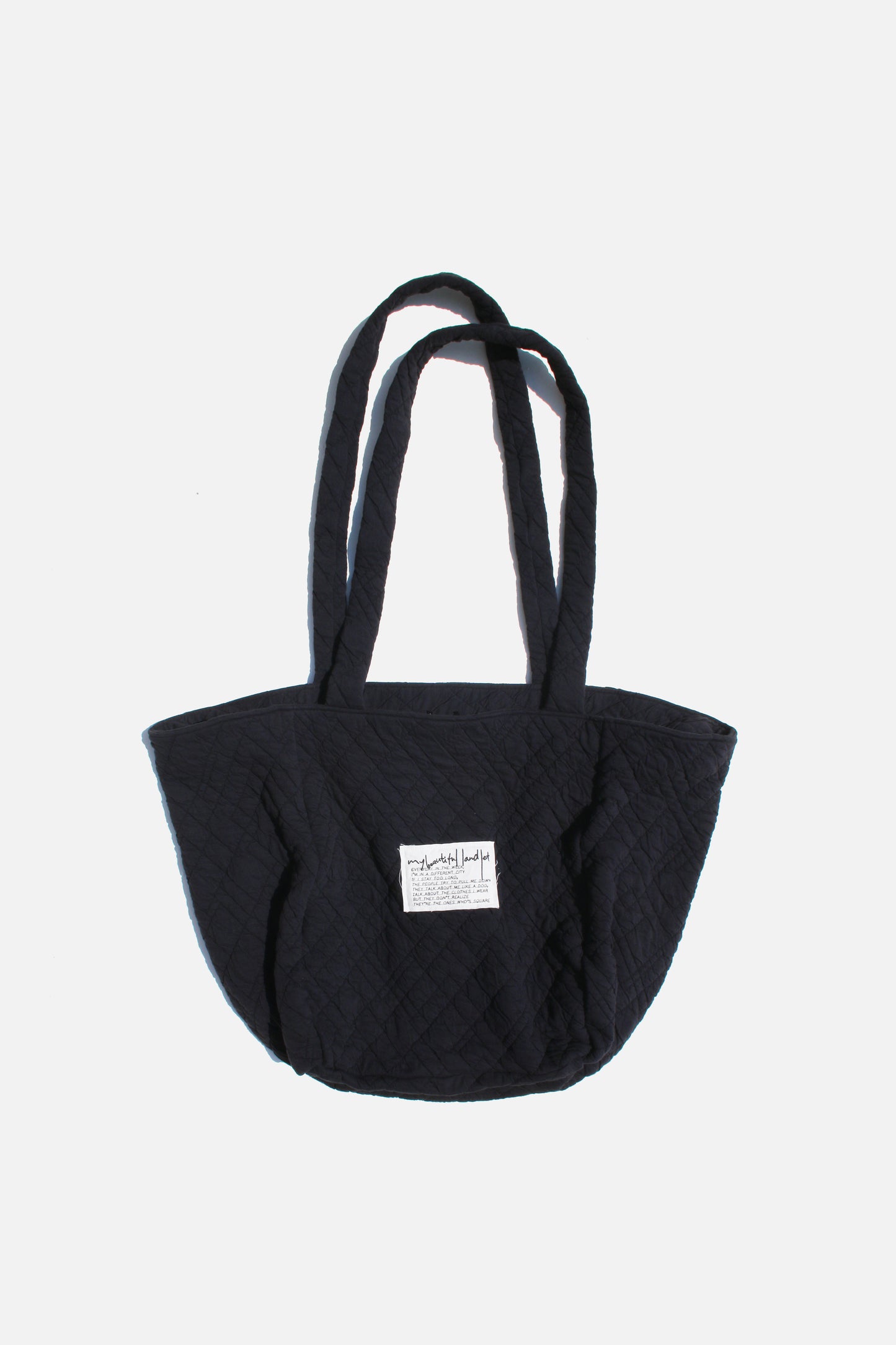 MY BEAUTIFUL LANDLET QUILTED JACQUARD BAG - BLACK