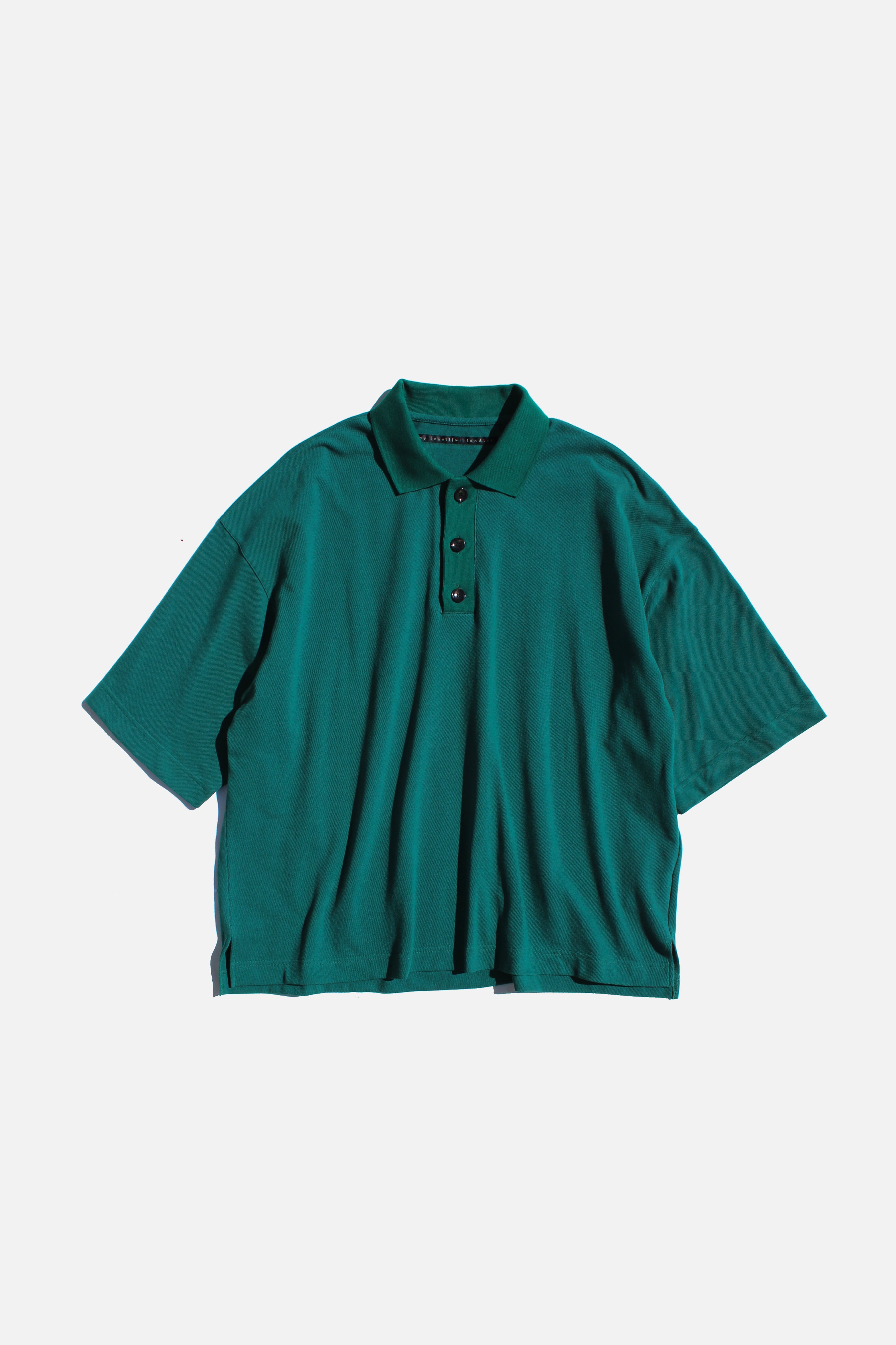 MY BEAUTIFUL LANDLET SEED STITCH SS POLO TEE - GREEN – TOYASIDO