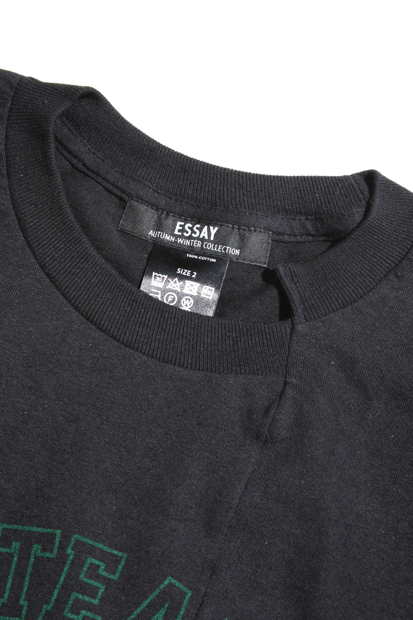 ESSAY CUT UP LONG LAYER T-SHIRT - TEA PARTY
