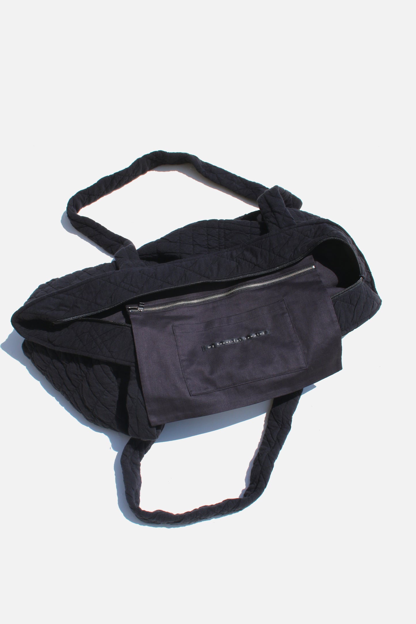 MY BEAUTIFUL LANDLET QUILTED JACQUARD BAG - BLACK